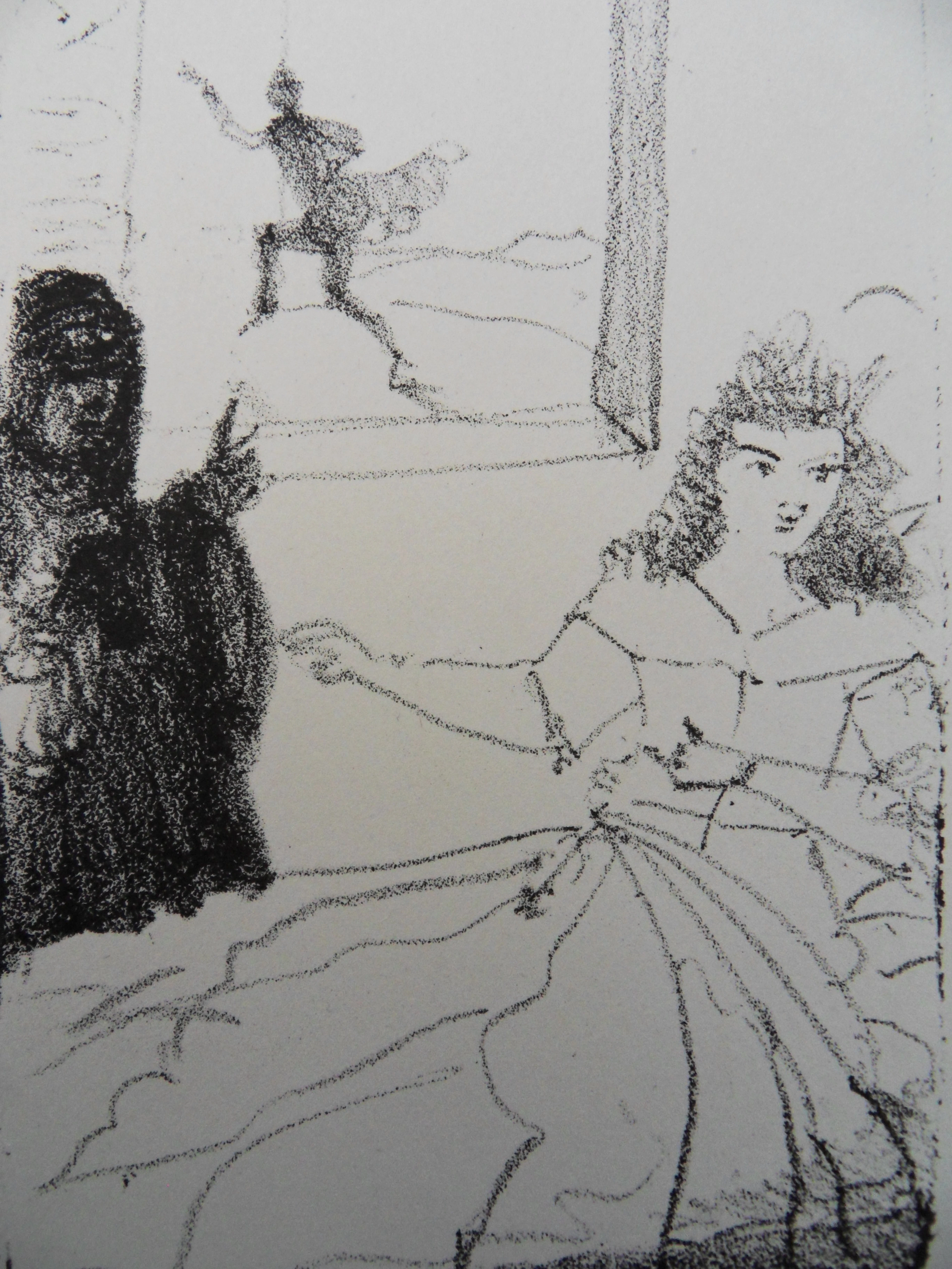 André DERAIN : La fuite (l’amant surpris) - Lithographie originale signée