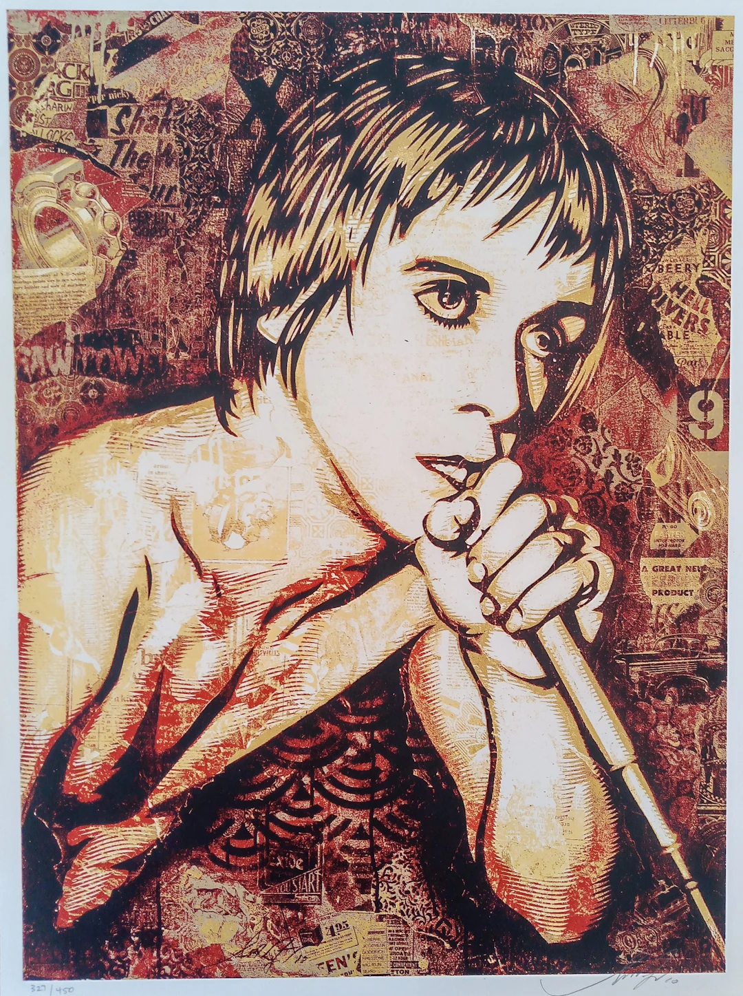 Shepard FAIREY (Obey) - Iggy Pop , 2010 - Sérigraphie signée et numérotée