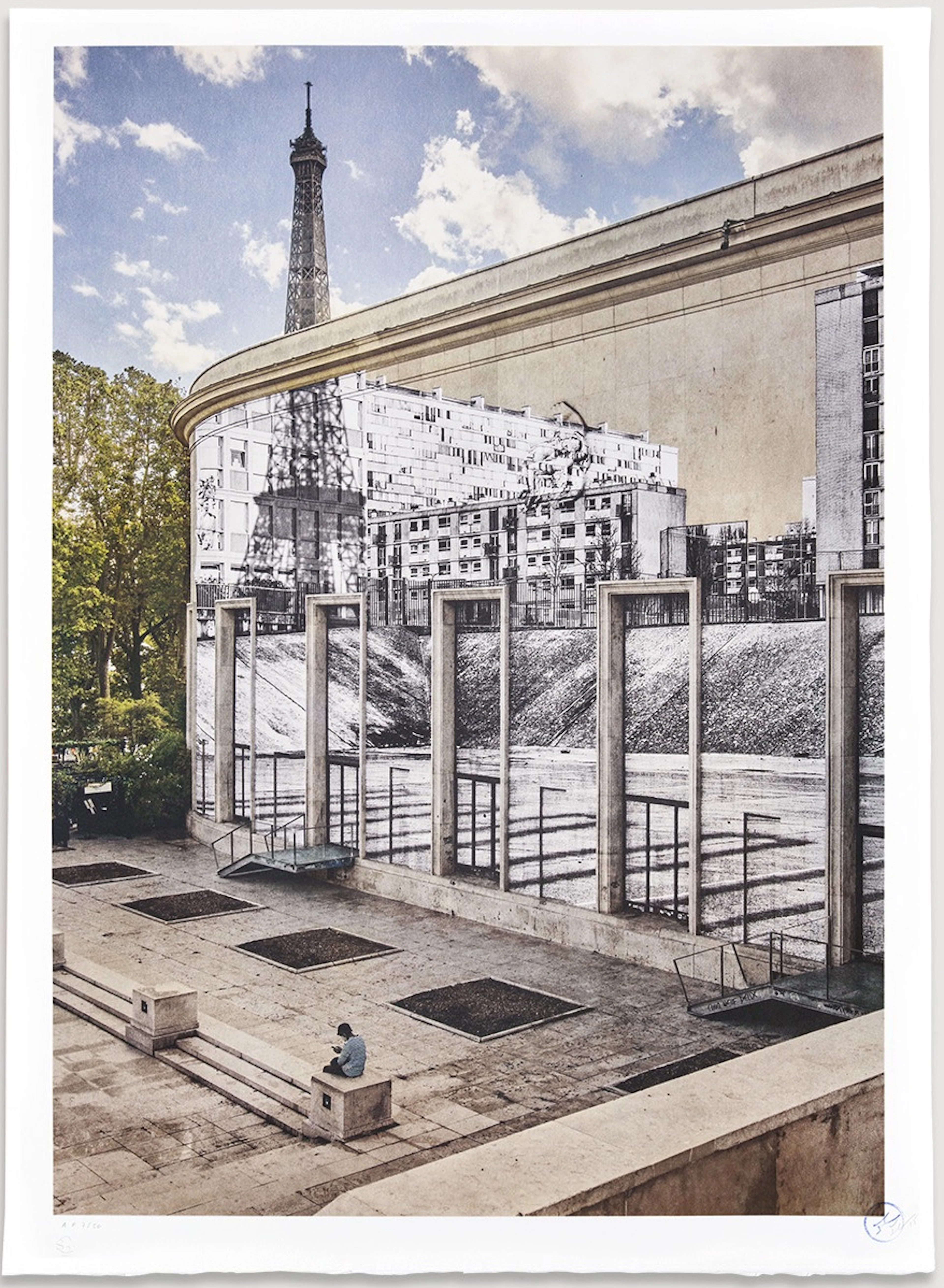 JR - JR au Palais de Tokyo, 28 Août 2020, 16H12, Paris, 2020 - Lithograpie