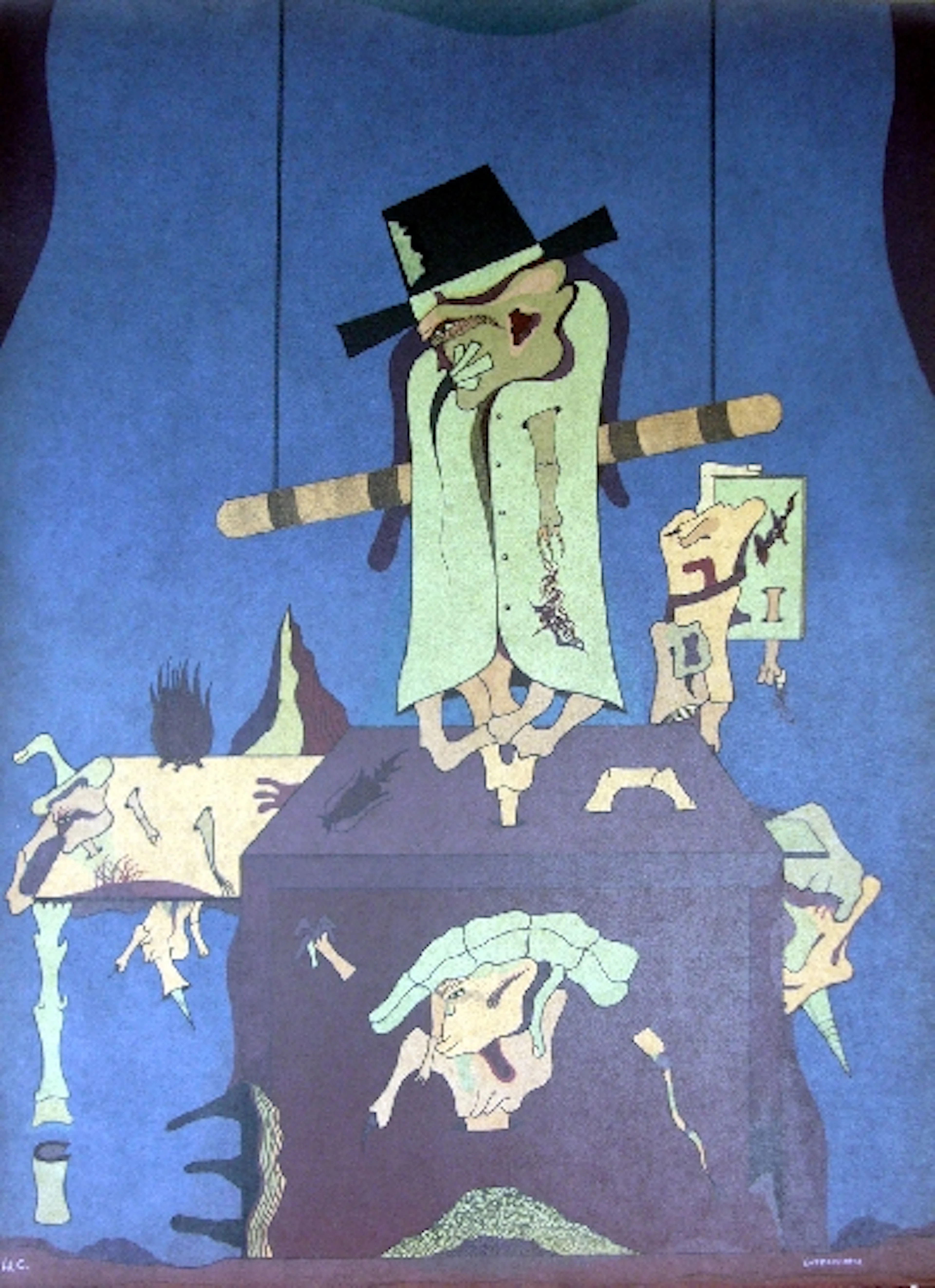 Jorge CAMACHO - Cenizas-6, 1974, Lithographie signée