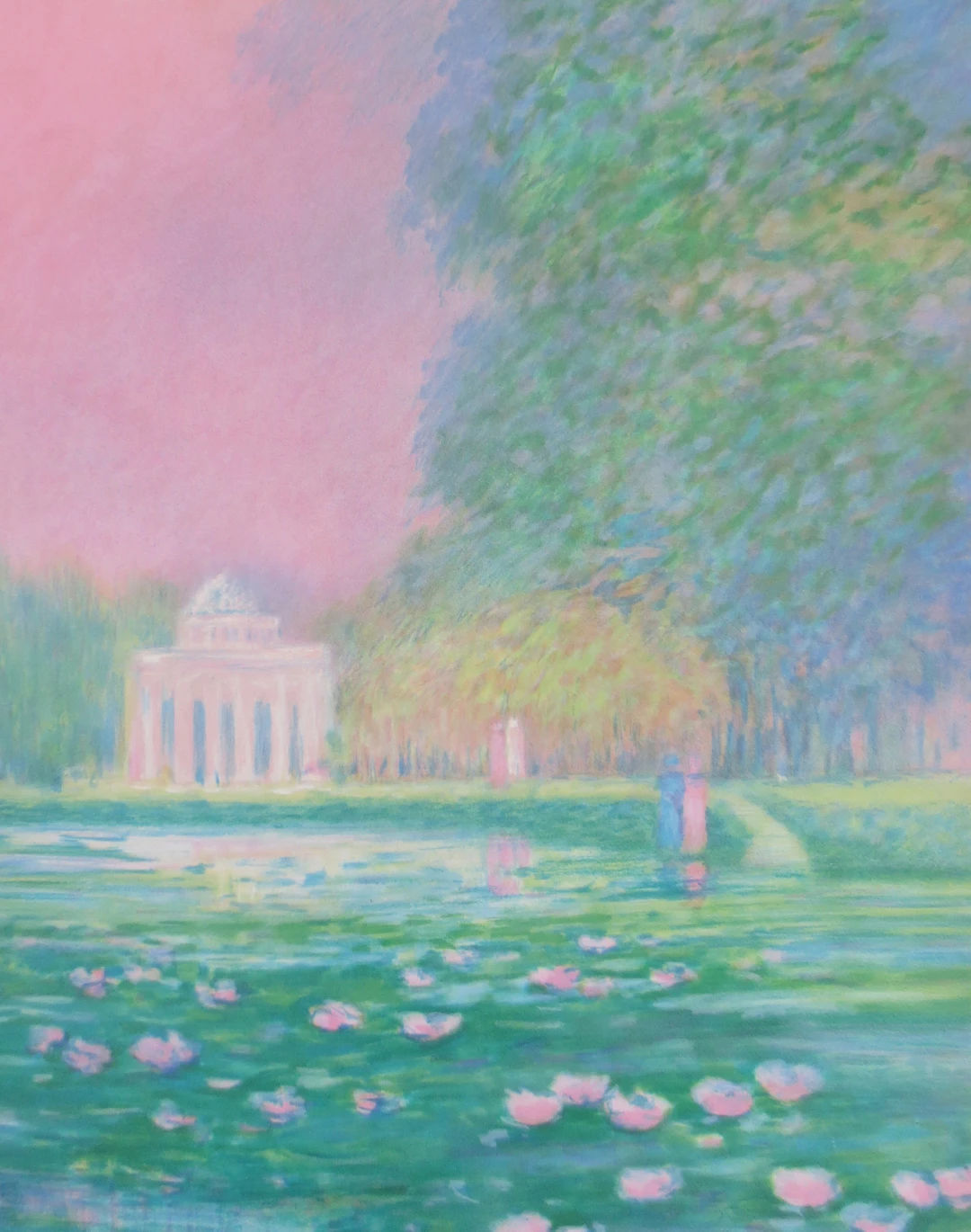 Claude MANOUKIAN - Le Parc de Bagatelle - Lithographie signée et dédicacée