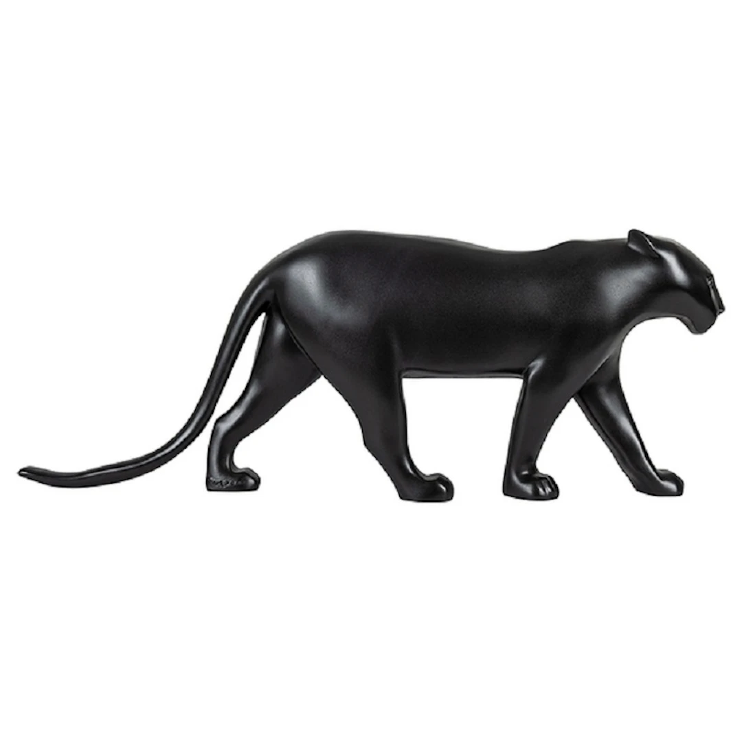 François Pompon (d’après) - La panthère noire – Sculpture en résine