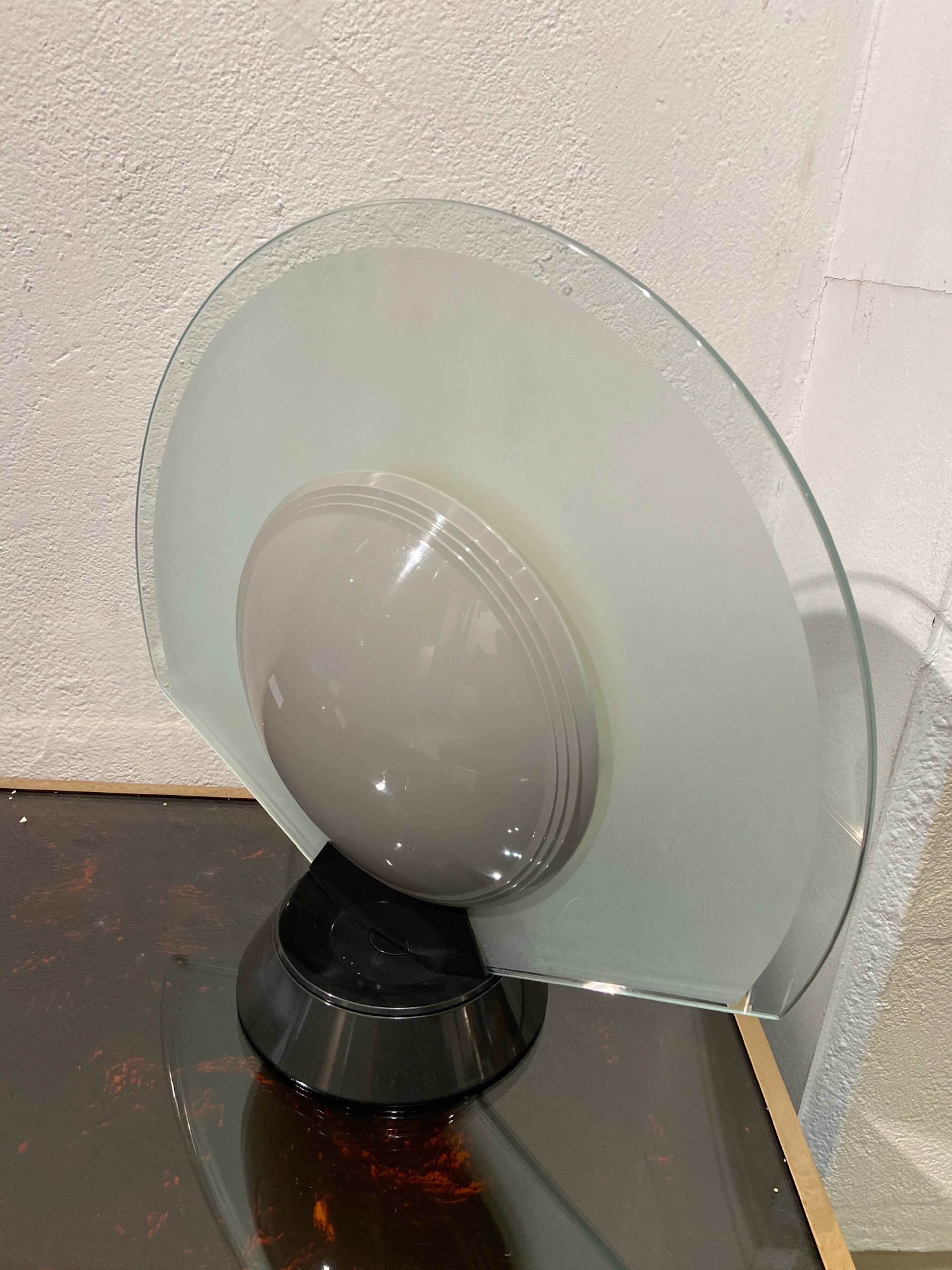 Bruno GECCHELIN - Lampe "Gong", circa 1982 - Lampe
