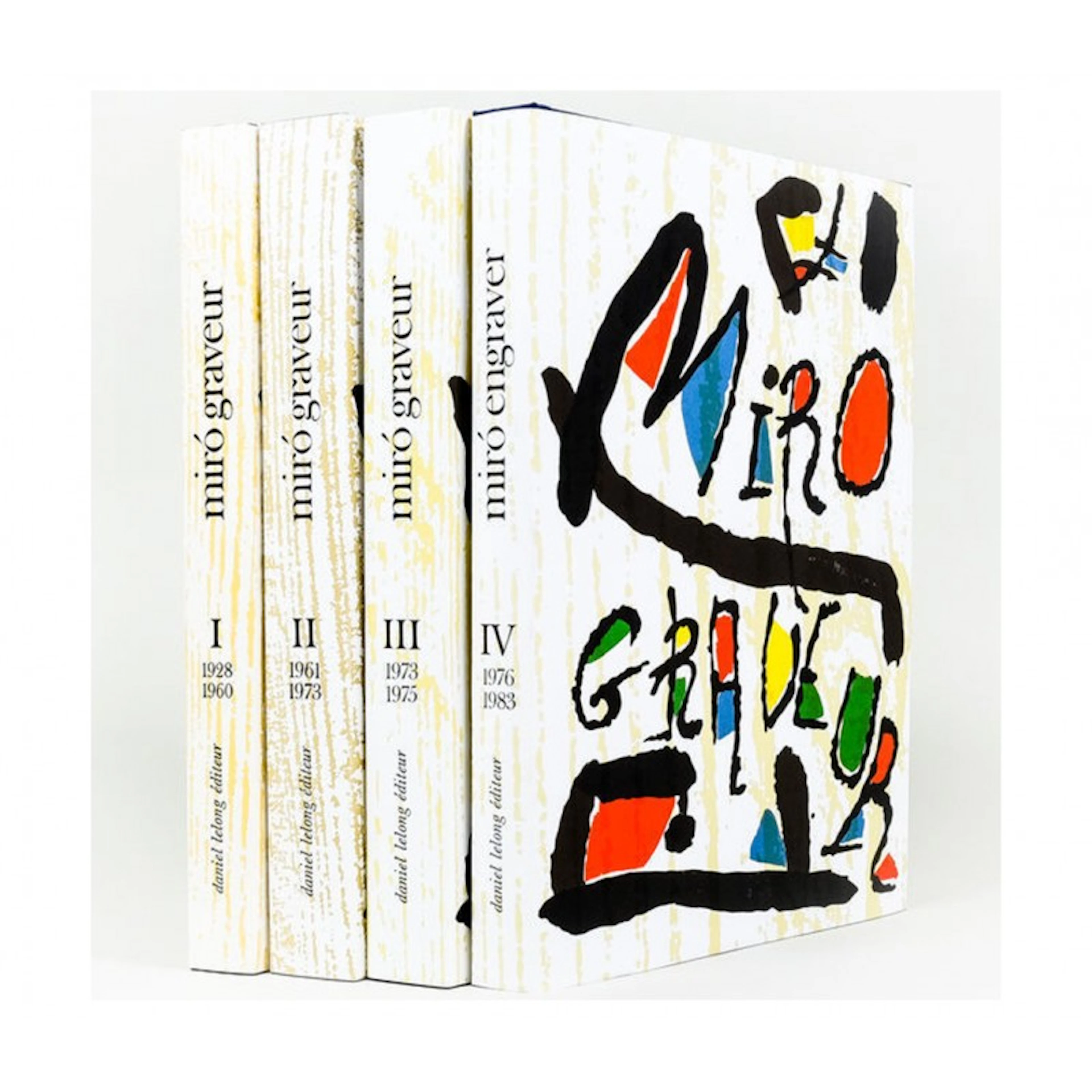 Joan MIRO : Catalogues raisonné Miro Graveur 4 volumes - 8 bois gravés