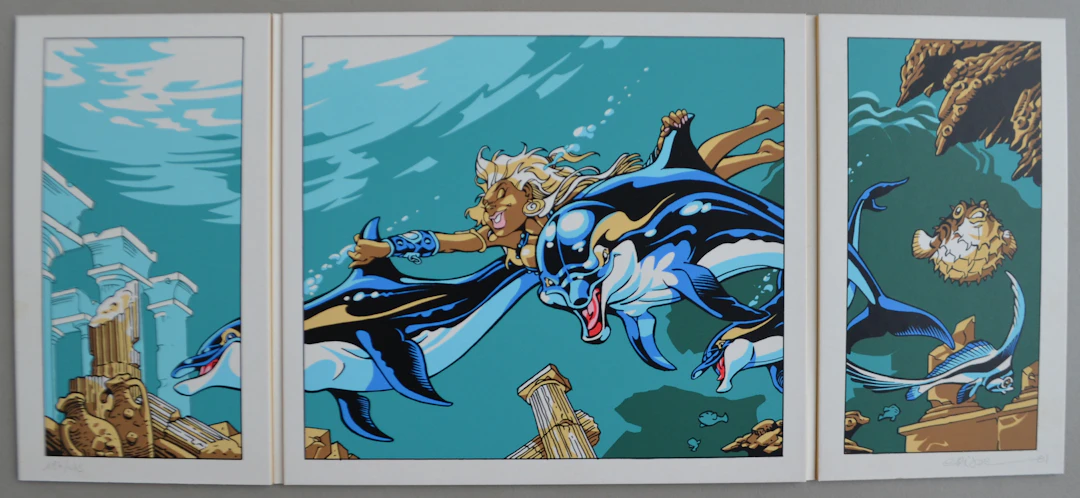 Crisse - Atalante, 2001 - Sérigraphie triptyque signée