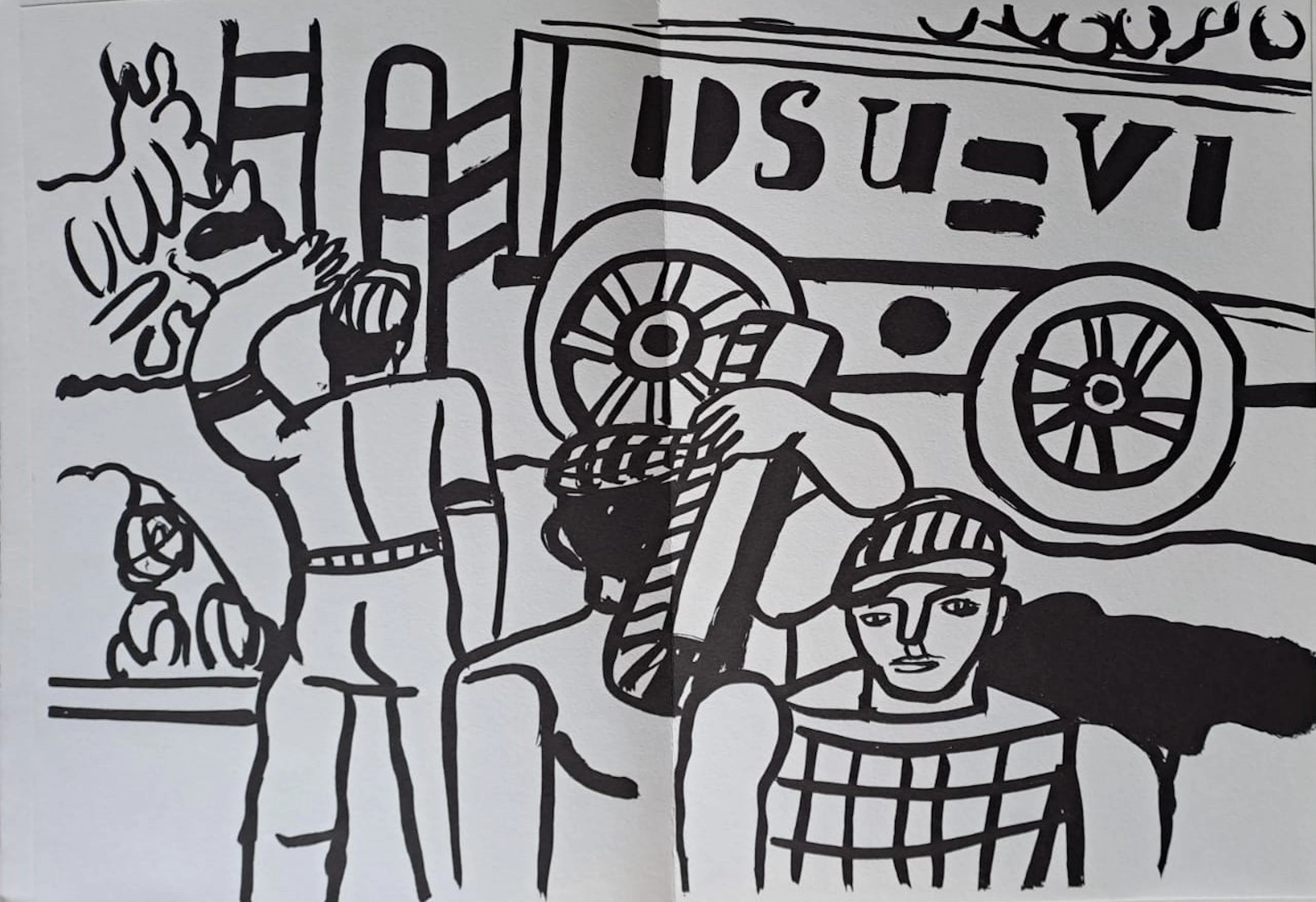 Fernand Léger (d’après) - Les Halles - Lithographie offset