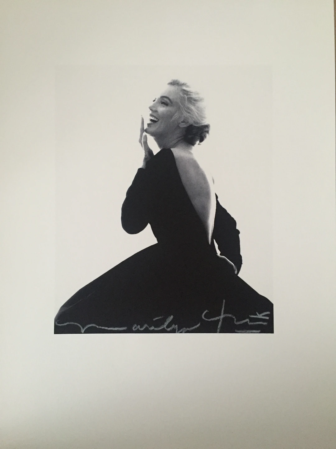 Bert STERN - Marilyn Laughing in Black Dress, 2011 - Photographie signée