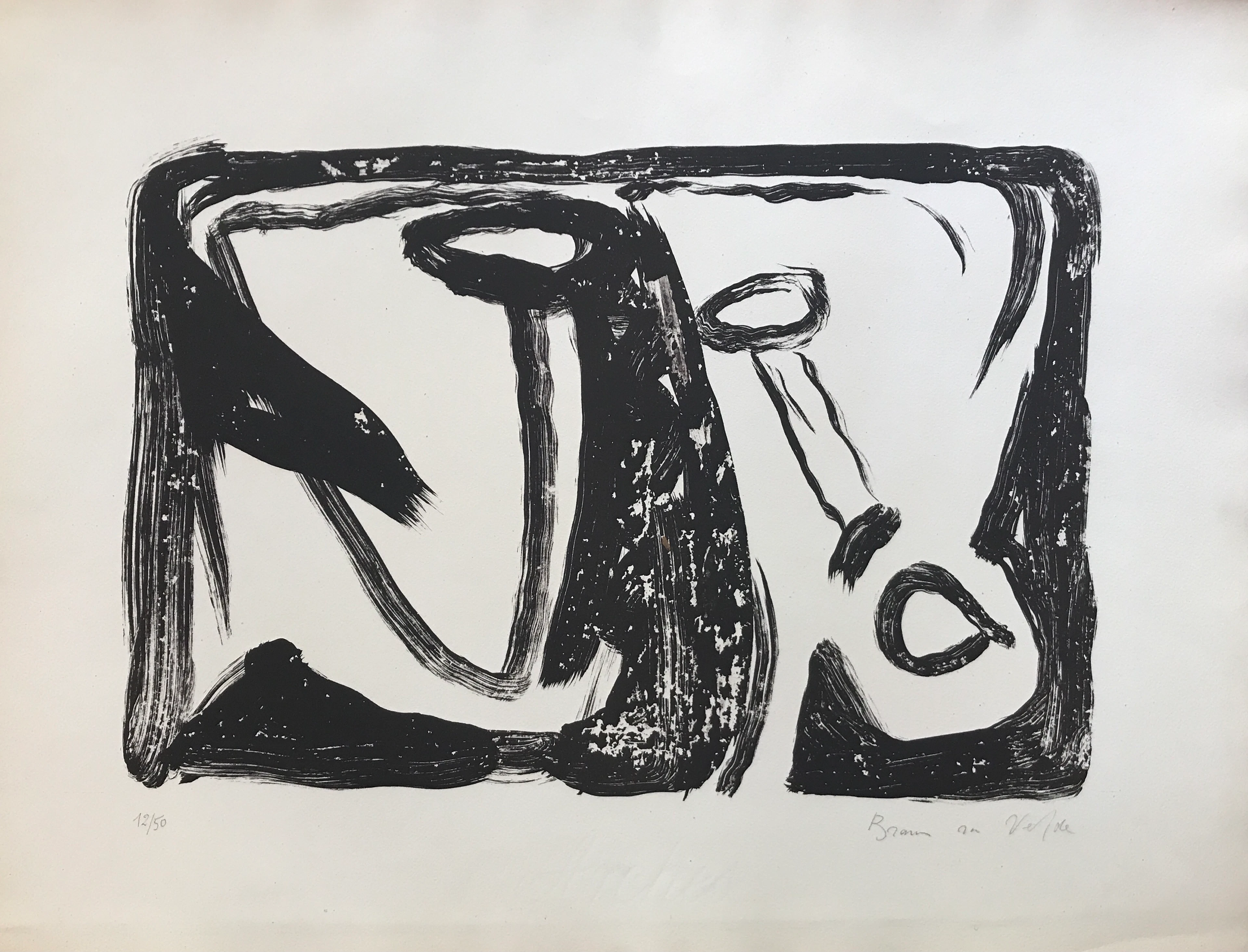 Bram VAN VELDE - MP 31, 1965 - Lithographie signée au crayon