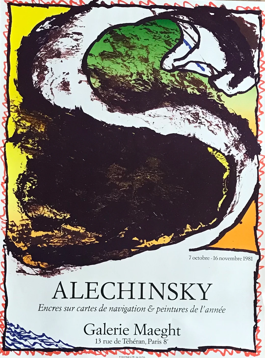 Alechinsky - Affiche lithographique d’exposition