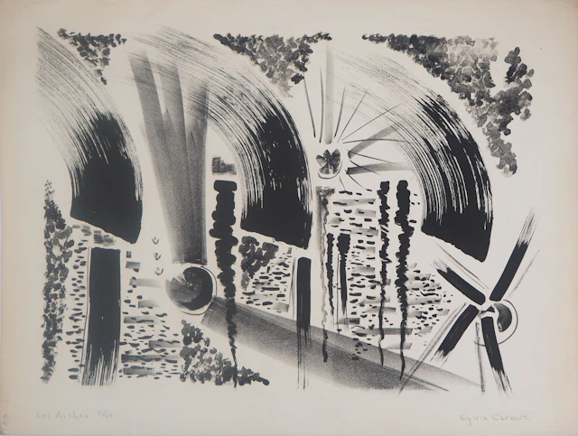 Sylvia CAREWE - Les Arches - Lithographie originale signée