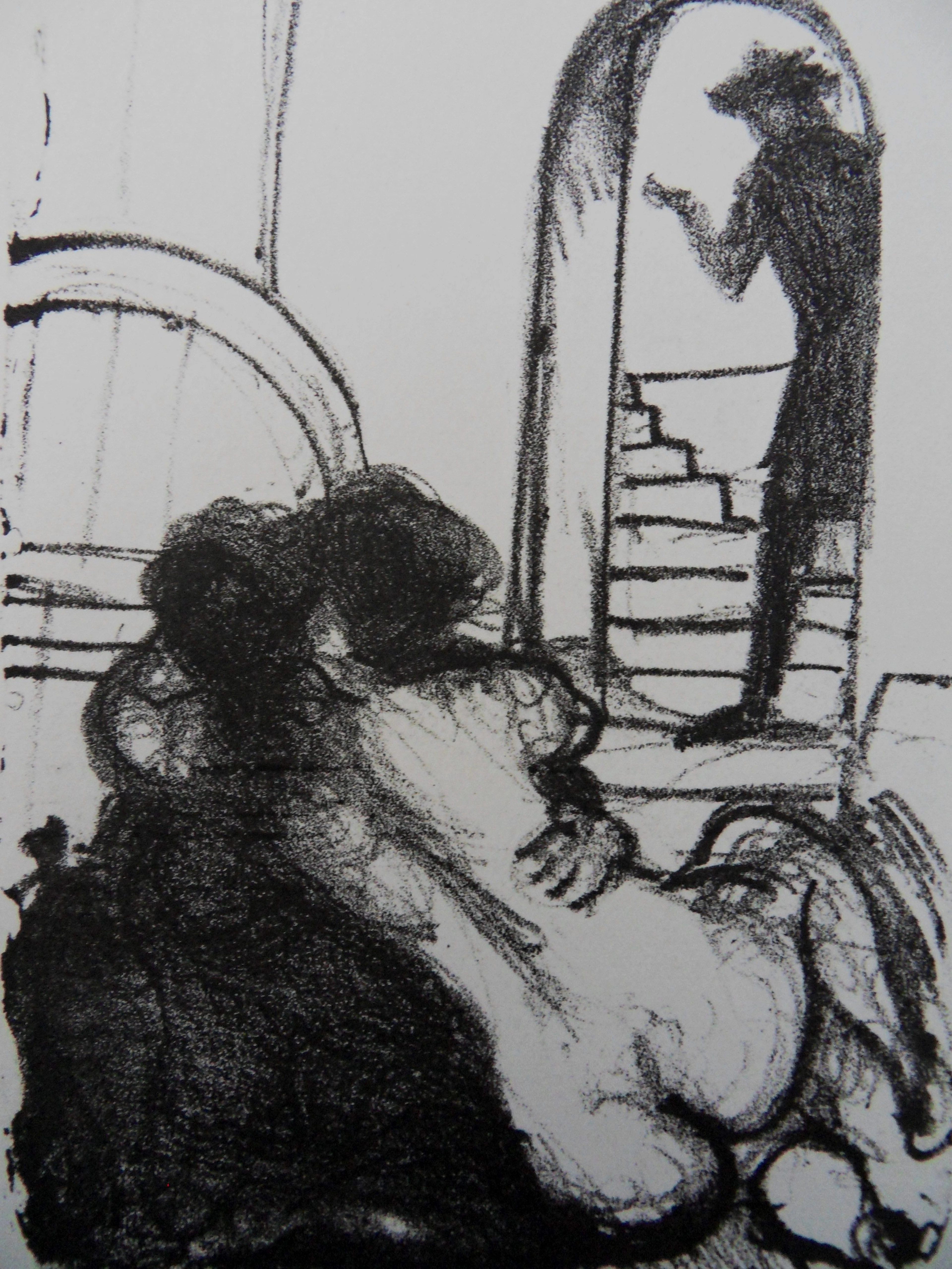 André DERAIN : Les amants surpris - Lithographie originale signée