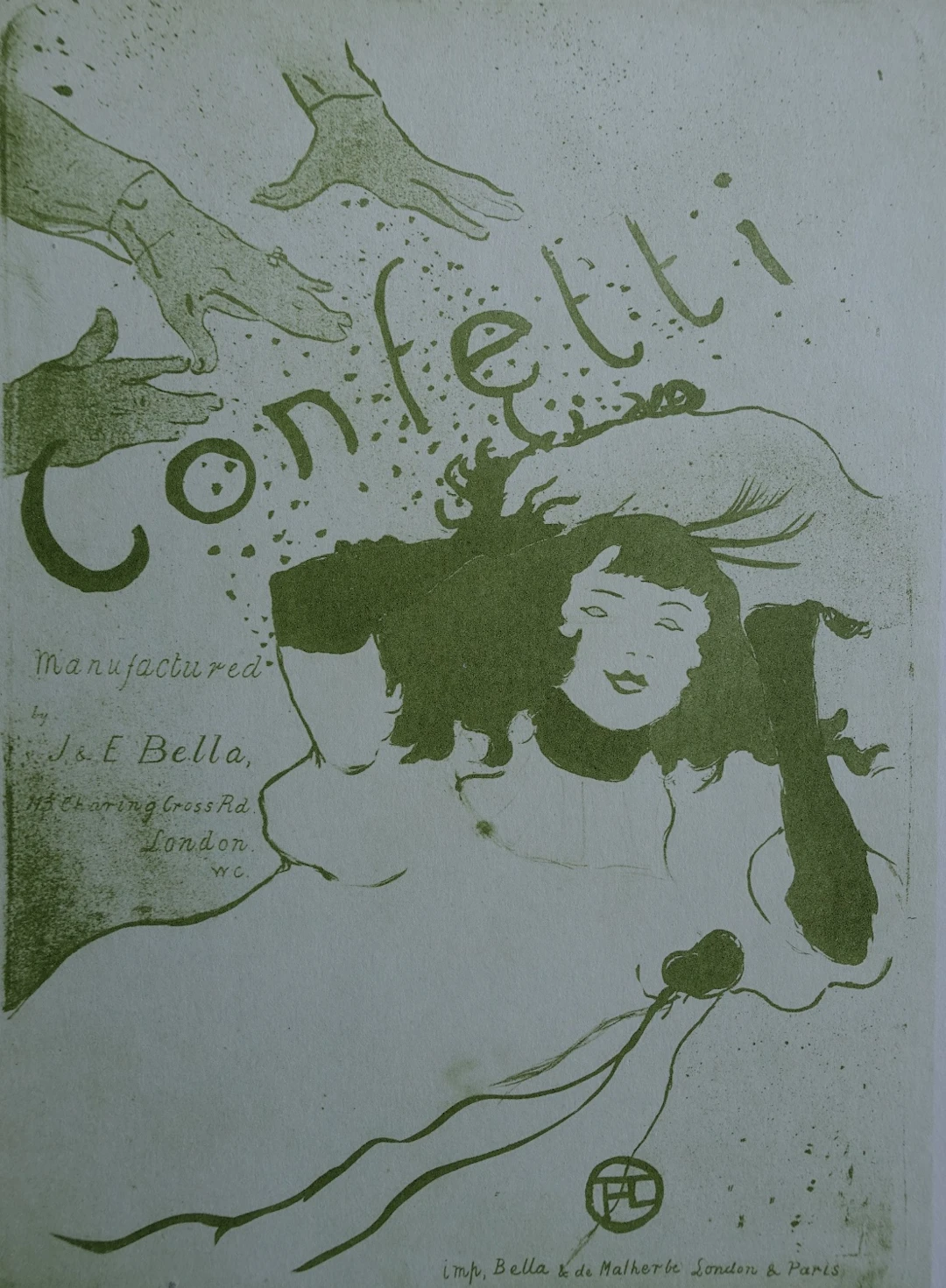 Henri de TOULOUSE-LAUTREC (d’après) - Confetti, 1927 - Lithographie