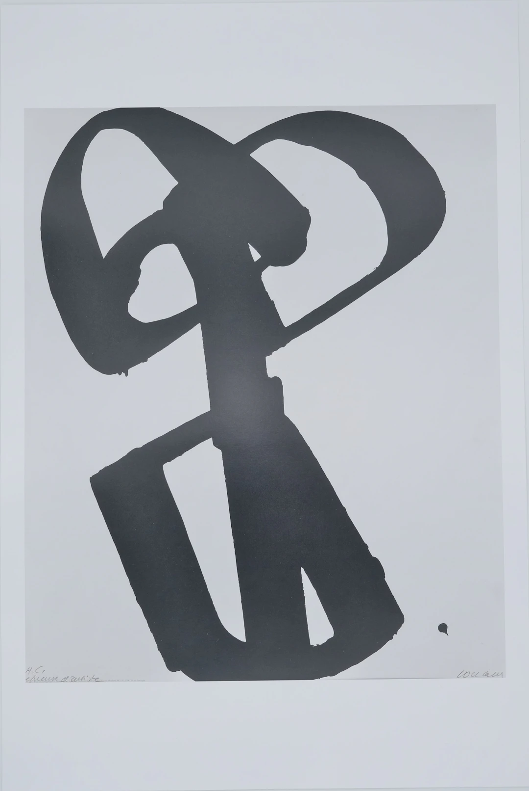 Pierre SOULAGES : Sérigraphie n°1 - Affiche originale signée