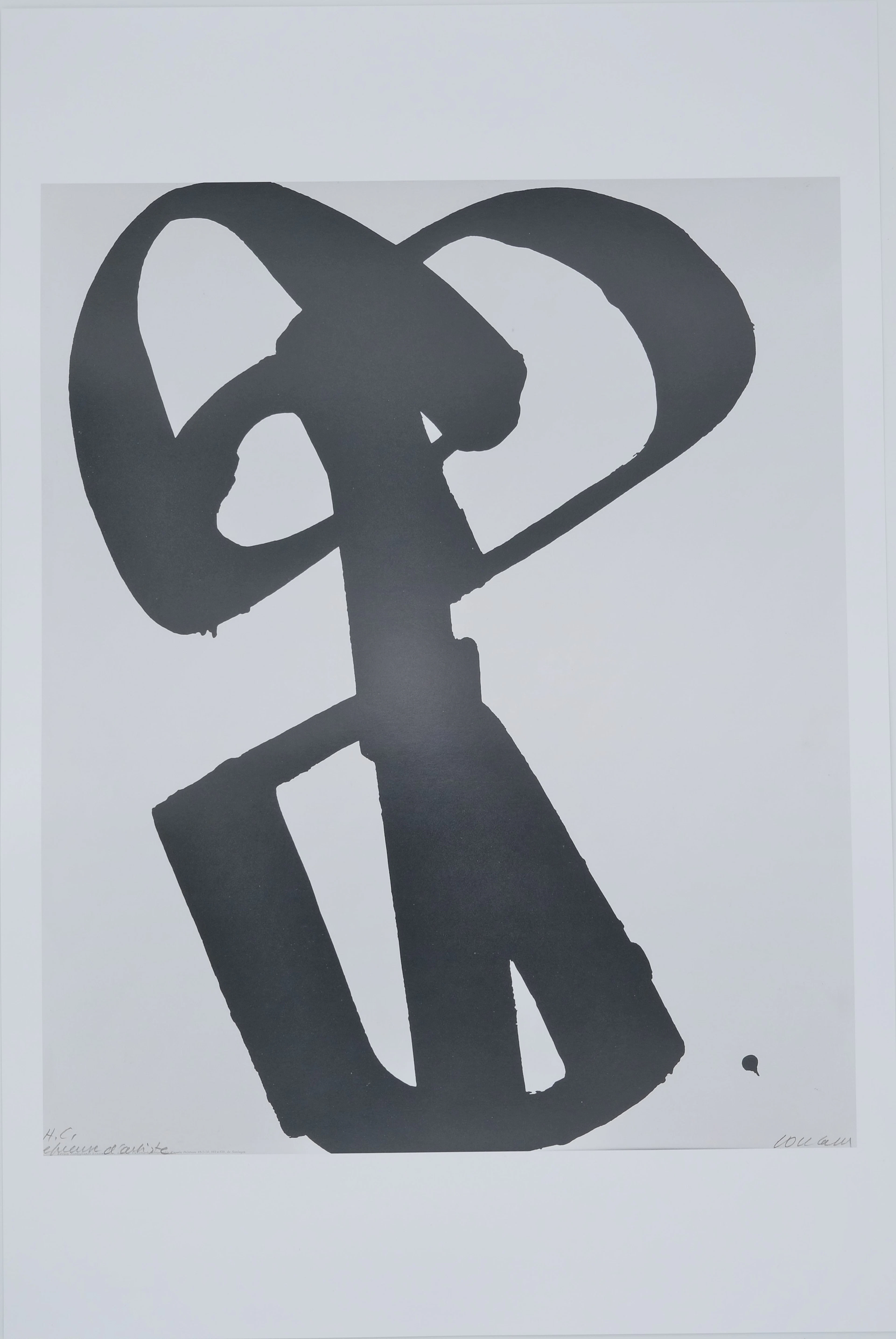 Pierre SOULAGES : Sérigraphie n°1 - Affiche originale signée