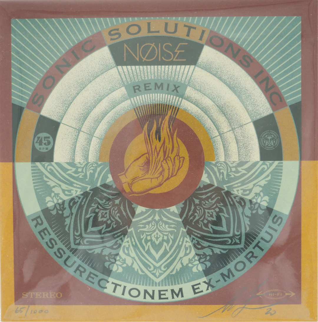 Shepard FAIREY (OBEY) : Noise - Ressurectionem ex-mortuis - Vinyle signé