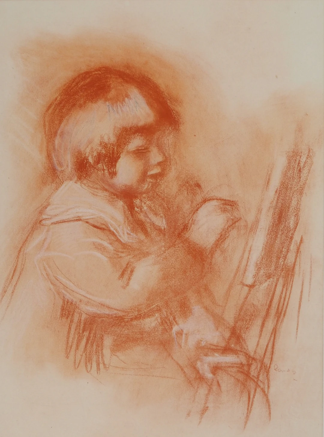 Pierre-Auguste RENOIR : Le jeune artiste, Lithographie signée