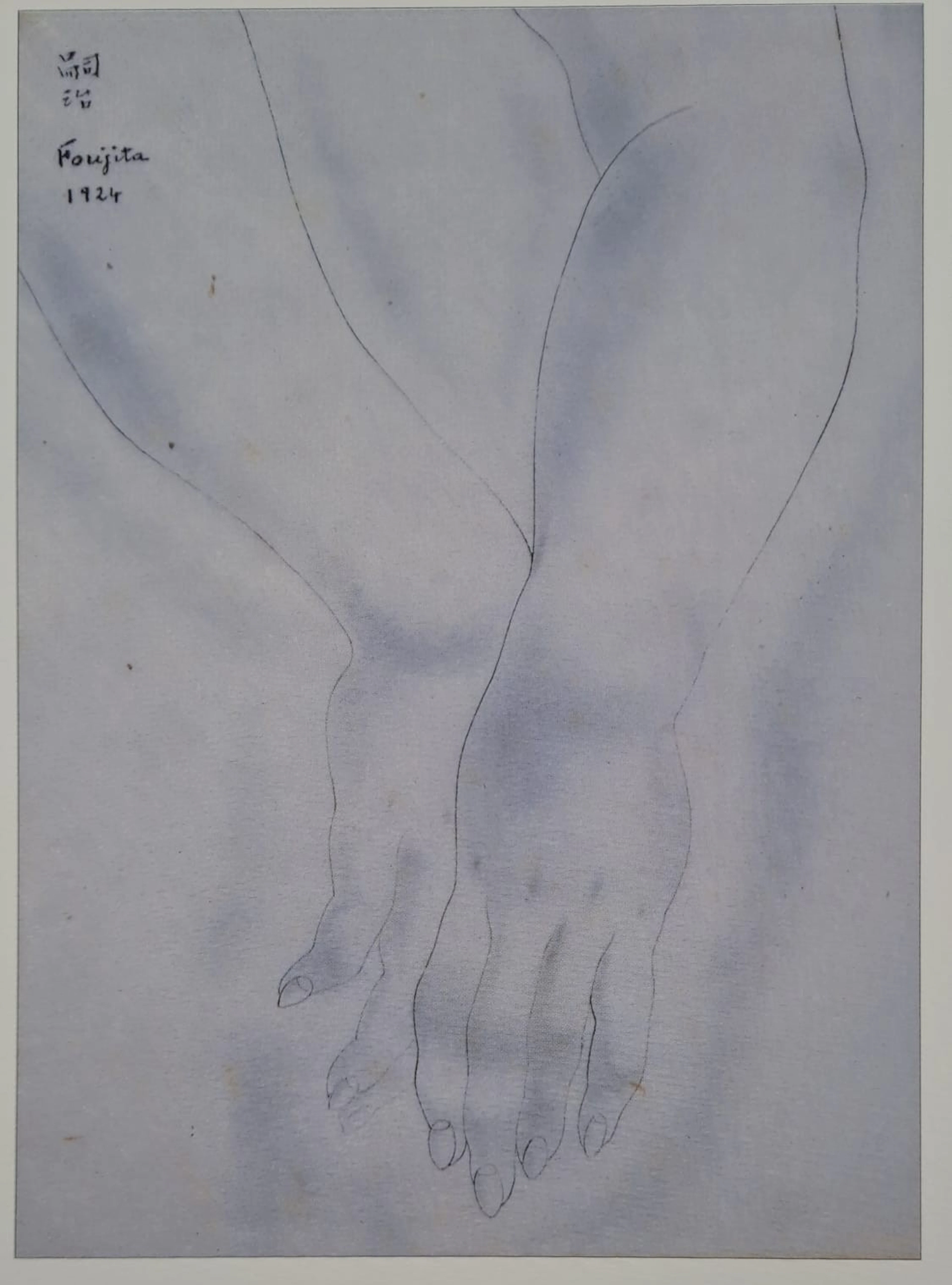 Léonard Foujita (d’après) - Etude de mains - Impression d’art, signée