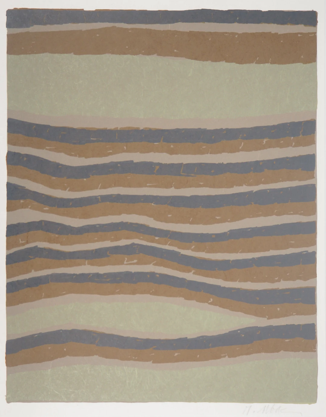Raoul UBAC : Sillons de sable - Lithographie originale signée