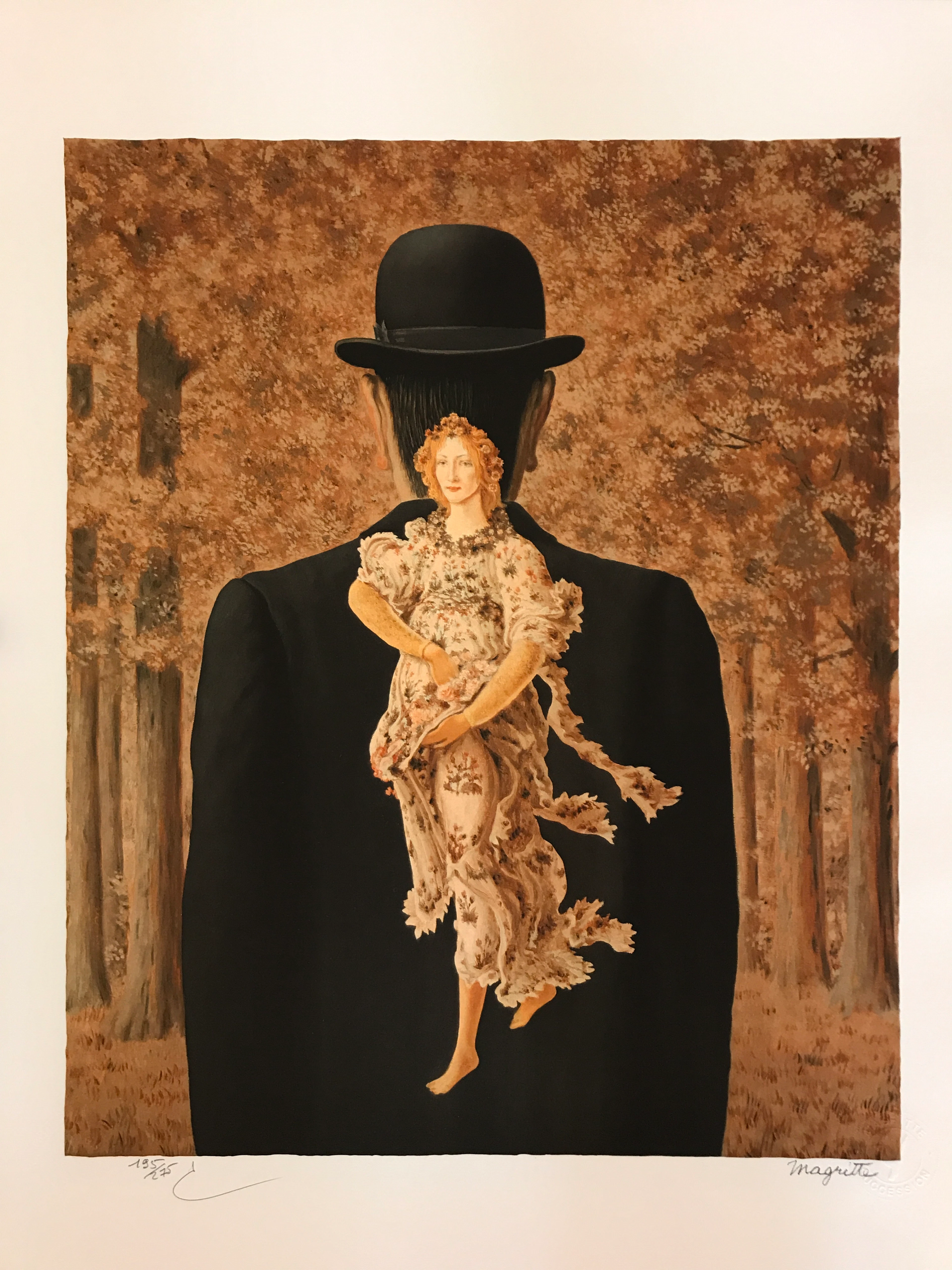 René MAGRITTE (d’après) - Le bouquet tout fait - Lithographie
