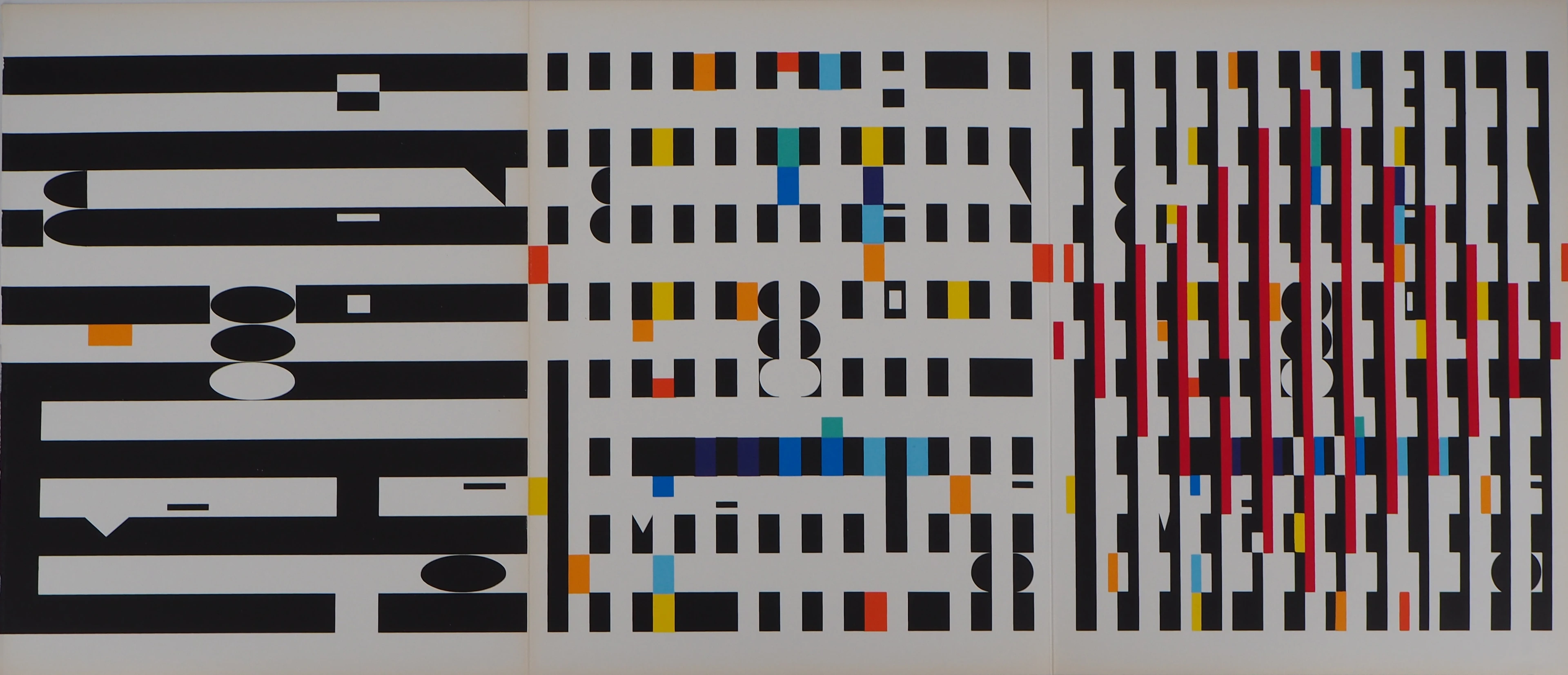Yaacov AGAM : Composition cinétique - Sérigraphie originale