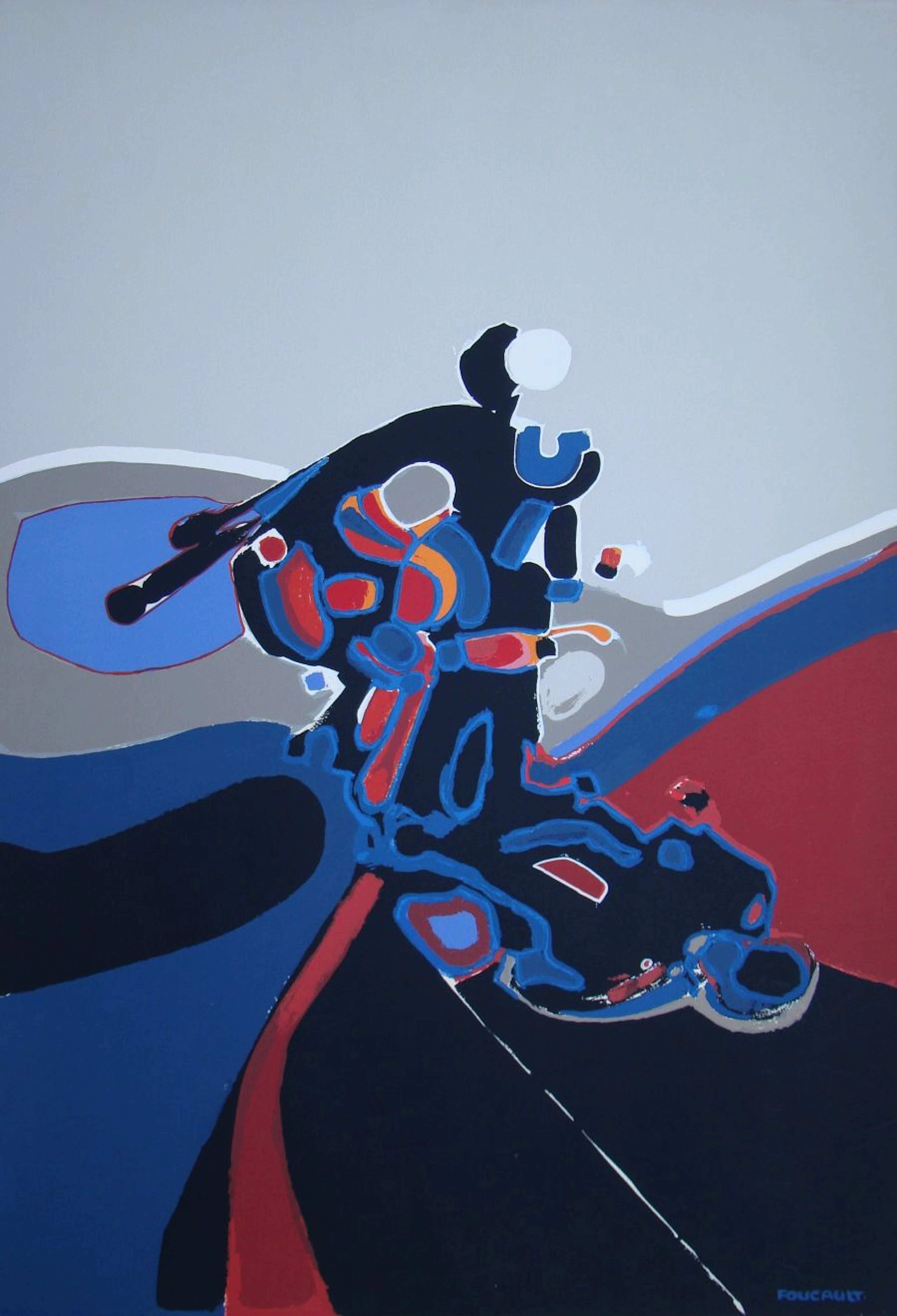 FOUCAULT - Composition, 1978 - Sérigraphie originale, signée, datée