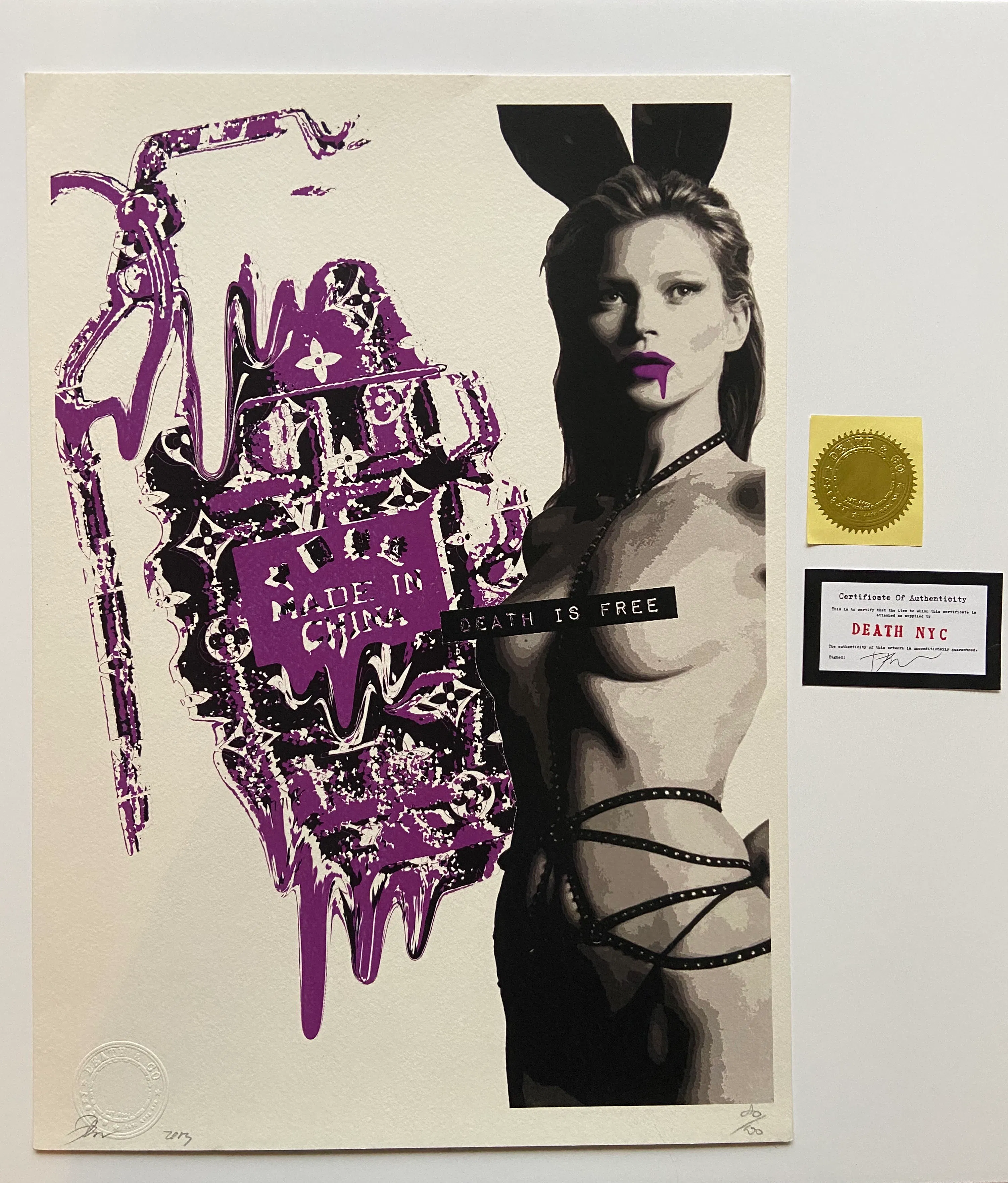 Death NYC – Made in China Kate Moss, 2013 - Sérigraphie signée