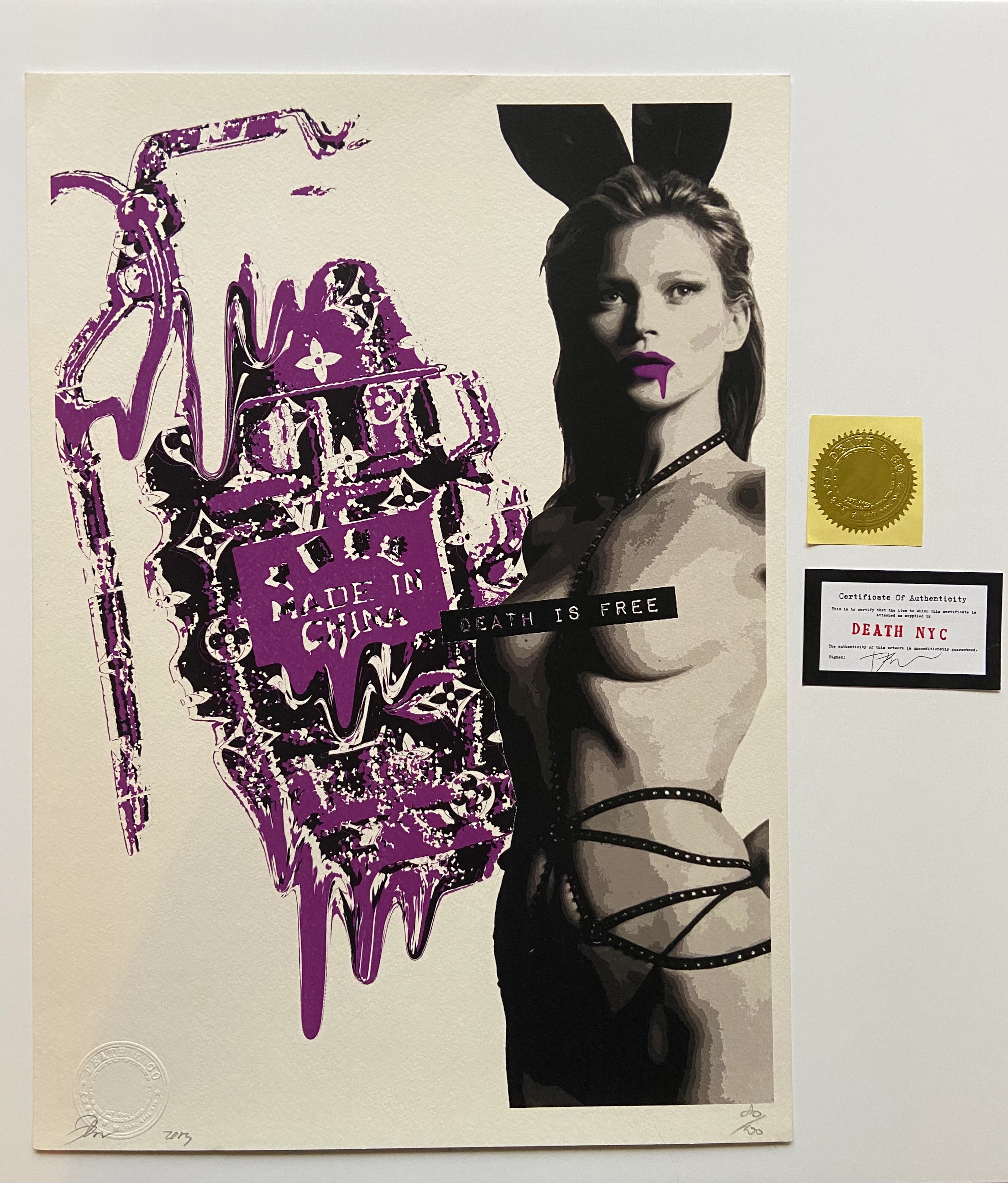 Death NYC – Made in China Kate Moss, 2013 - Sérigraphie signée