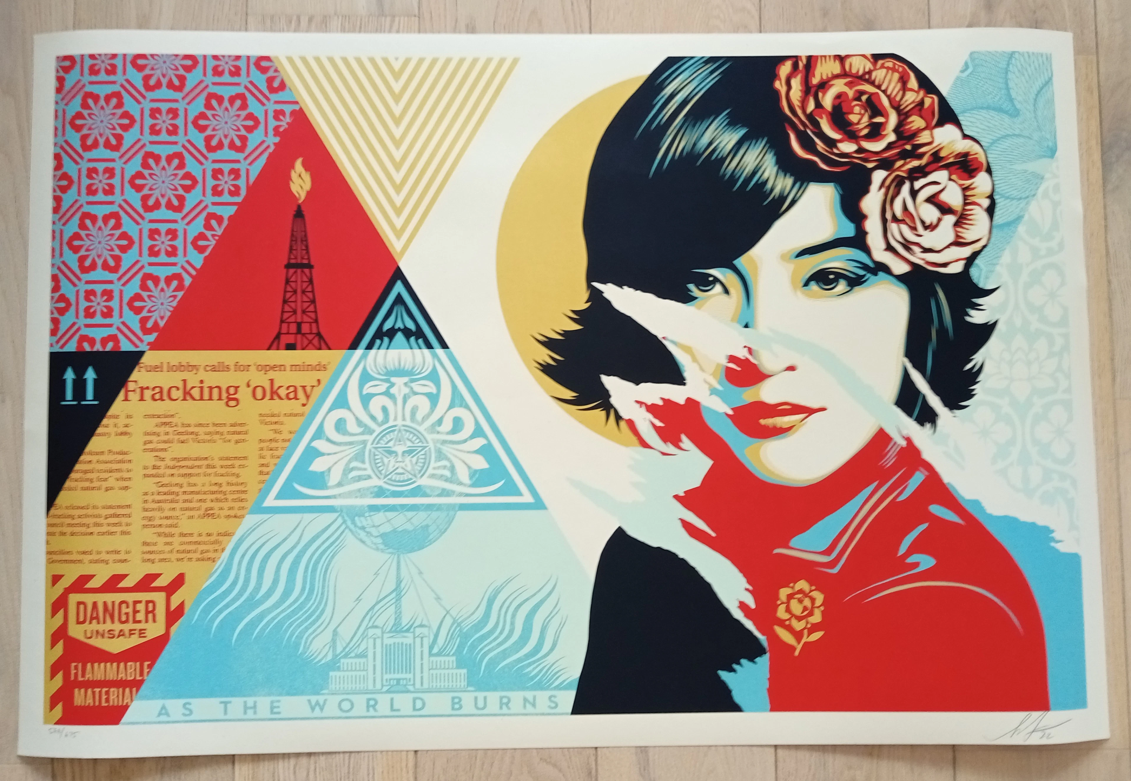 Shepard Fairey (Obey Giant) Open minds - signée - numerotée