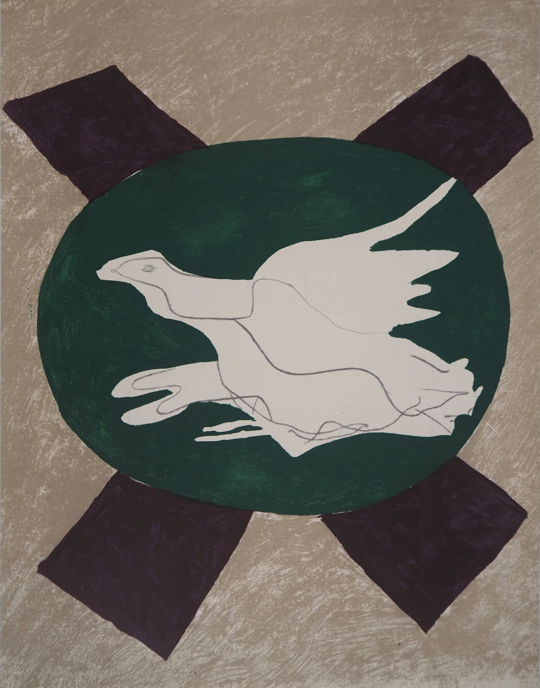 Georges BRAQUE : Oiseaux - Lithographie originale