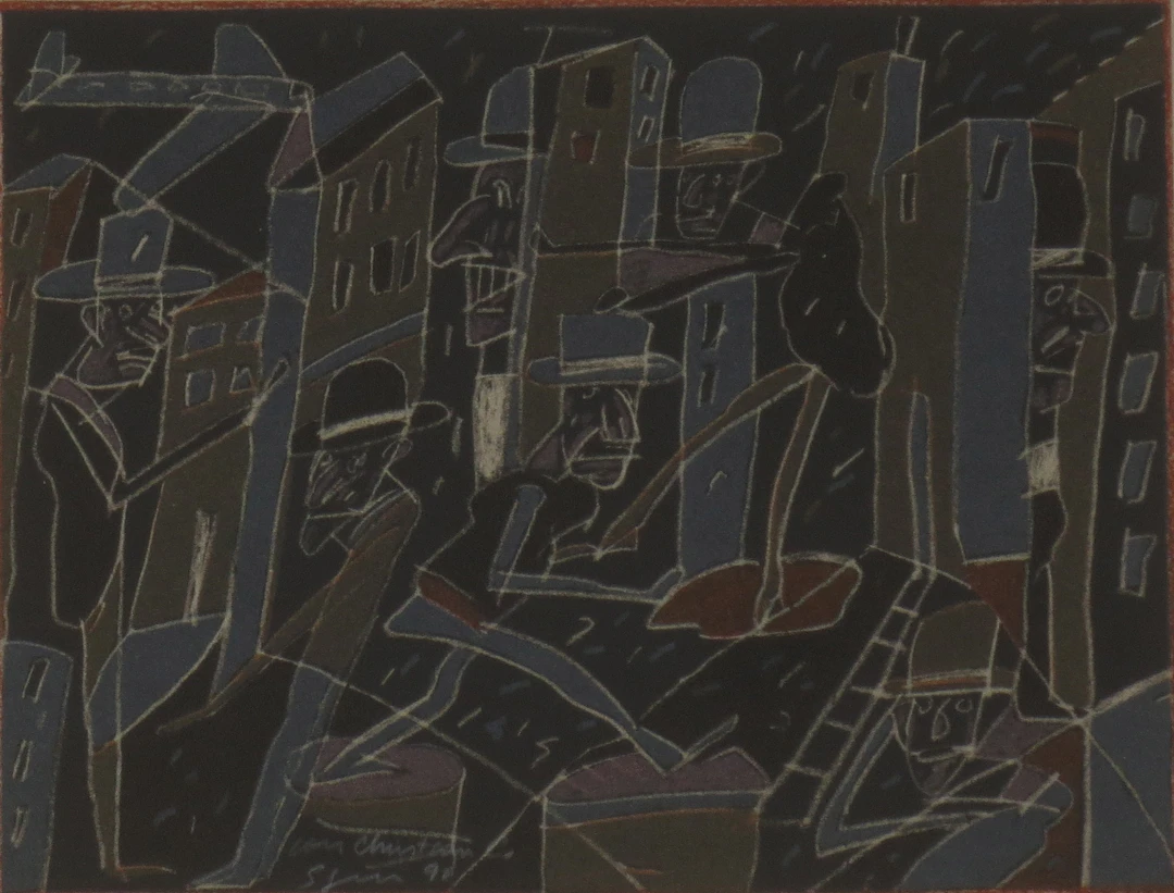 Antonio SEGUI - Le froid bleu des contre nuits - Lithographie signée au crayon