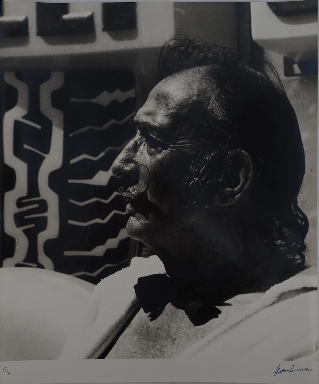 Marc LACROIX : Dali et son nœud papillon, Photographie originale signée