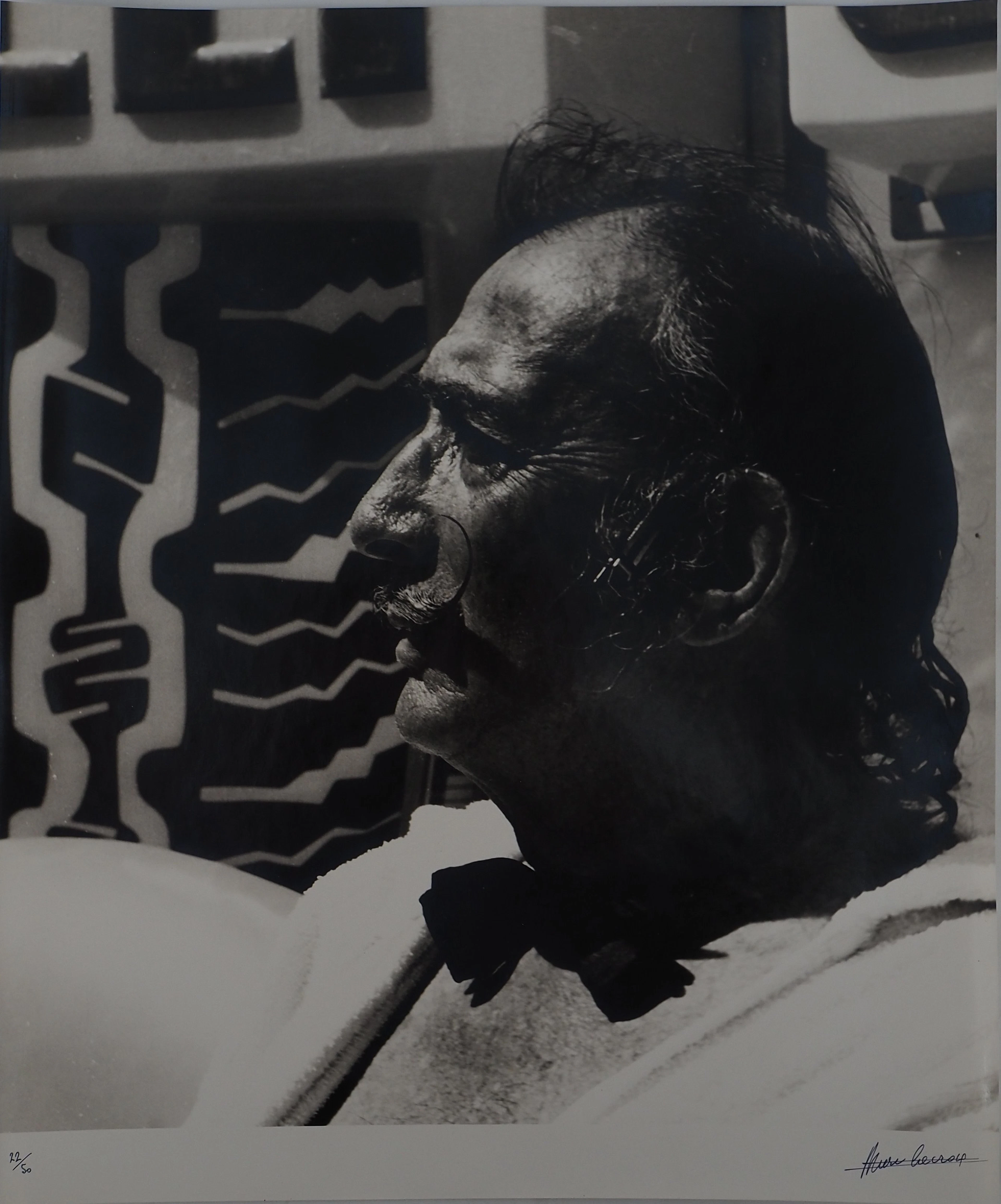 Marc LACROIX : Dali et son nœud papillon, Photographie originale signée