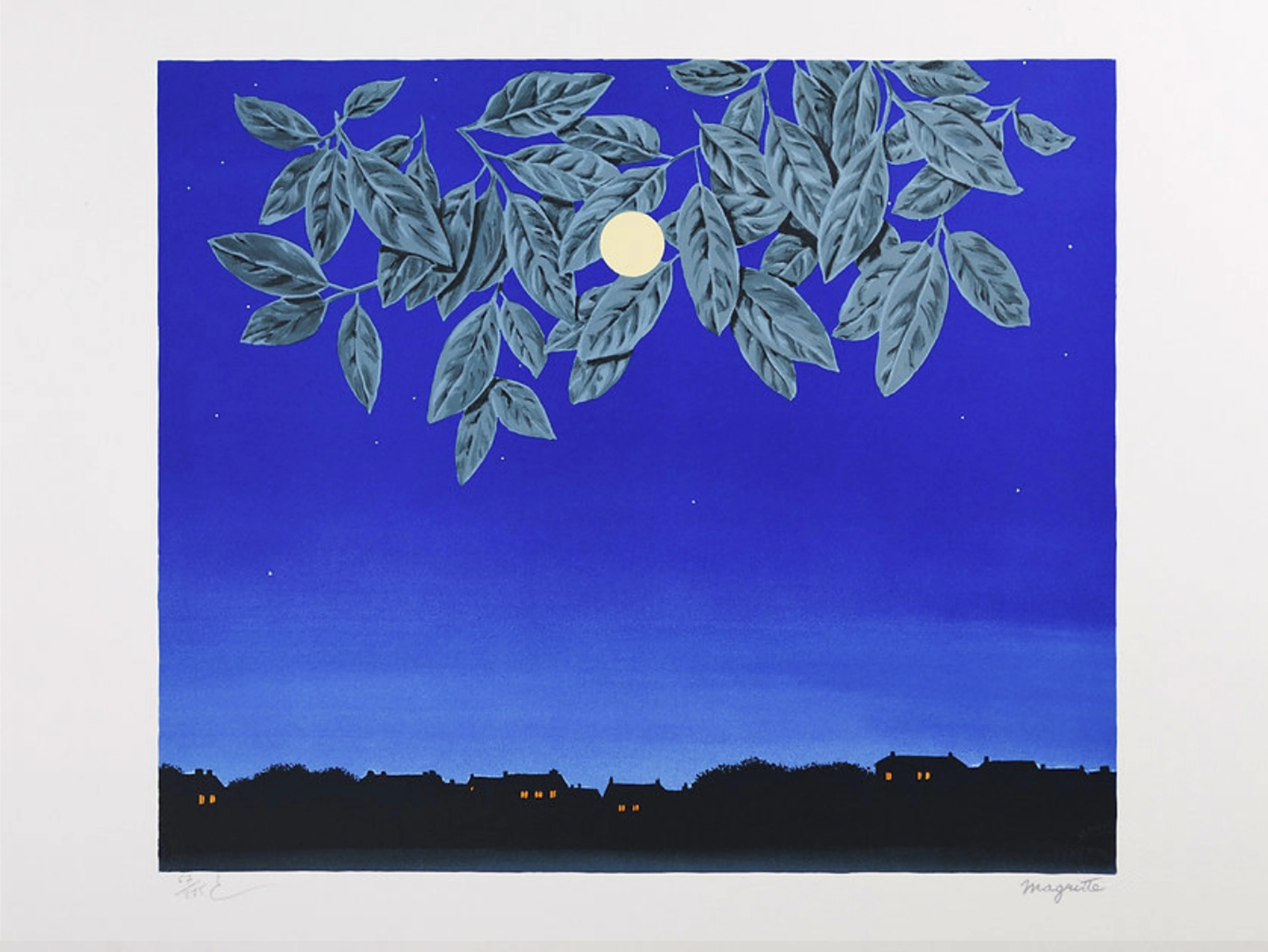 René Magritte (d’après) - La Page Blanche - Lithographie numérotée