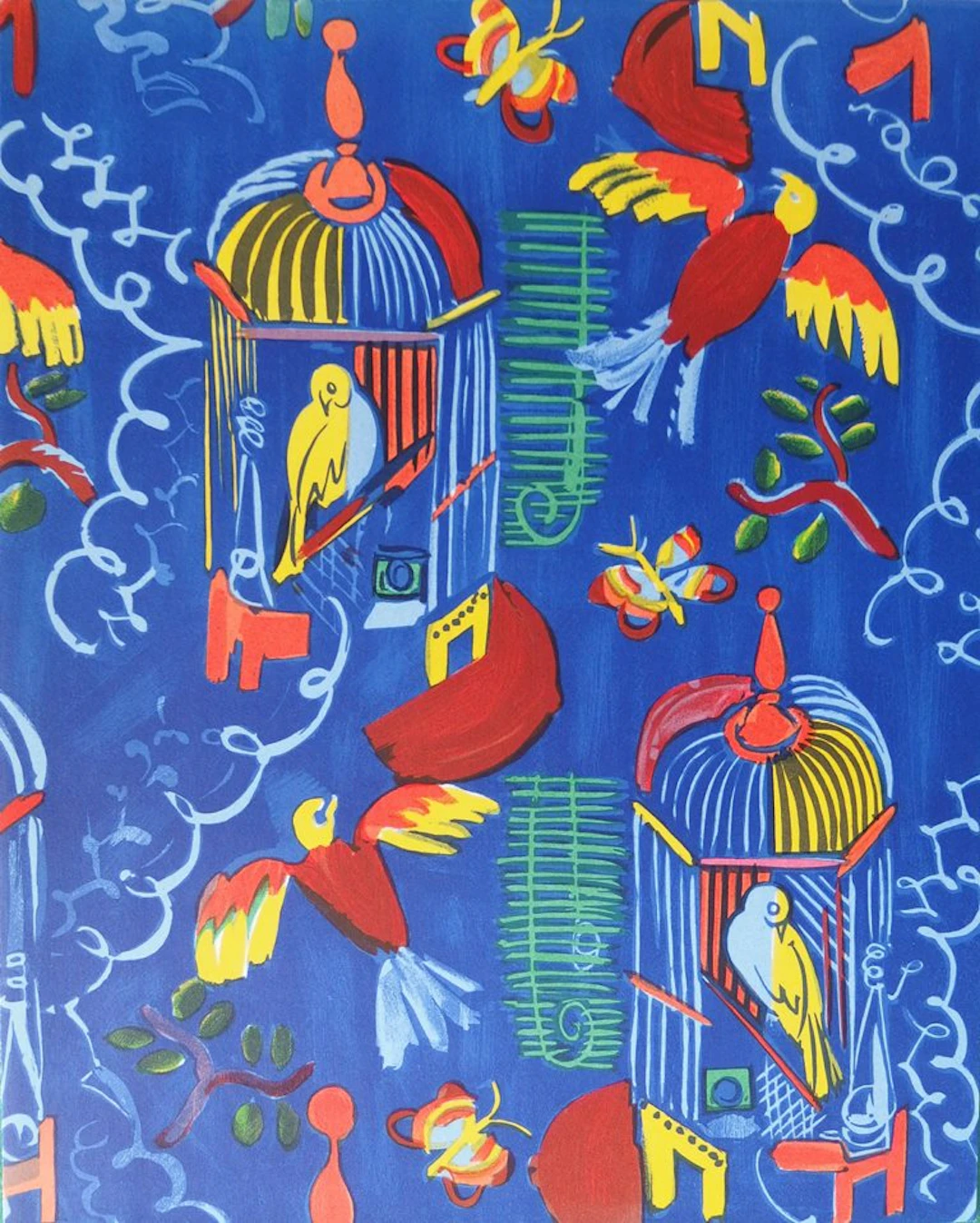 Raoul DUFY - Les oiseaux, Lithographie