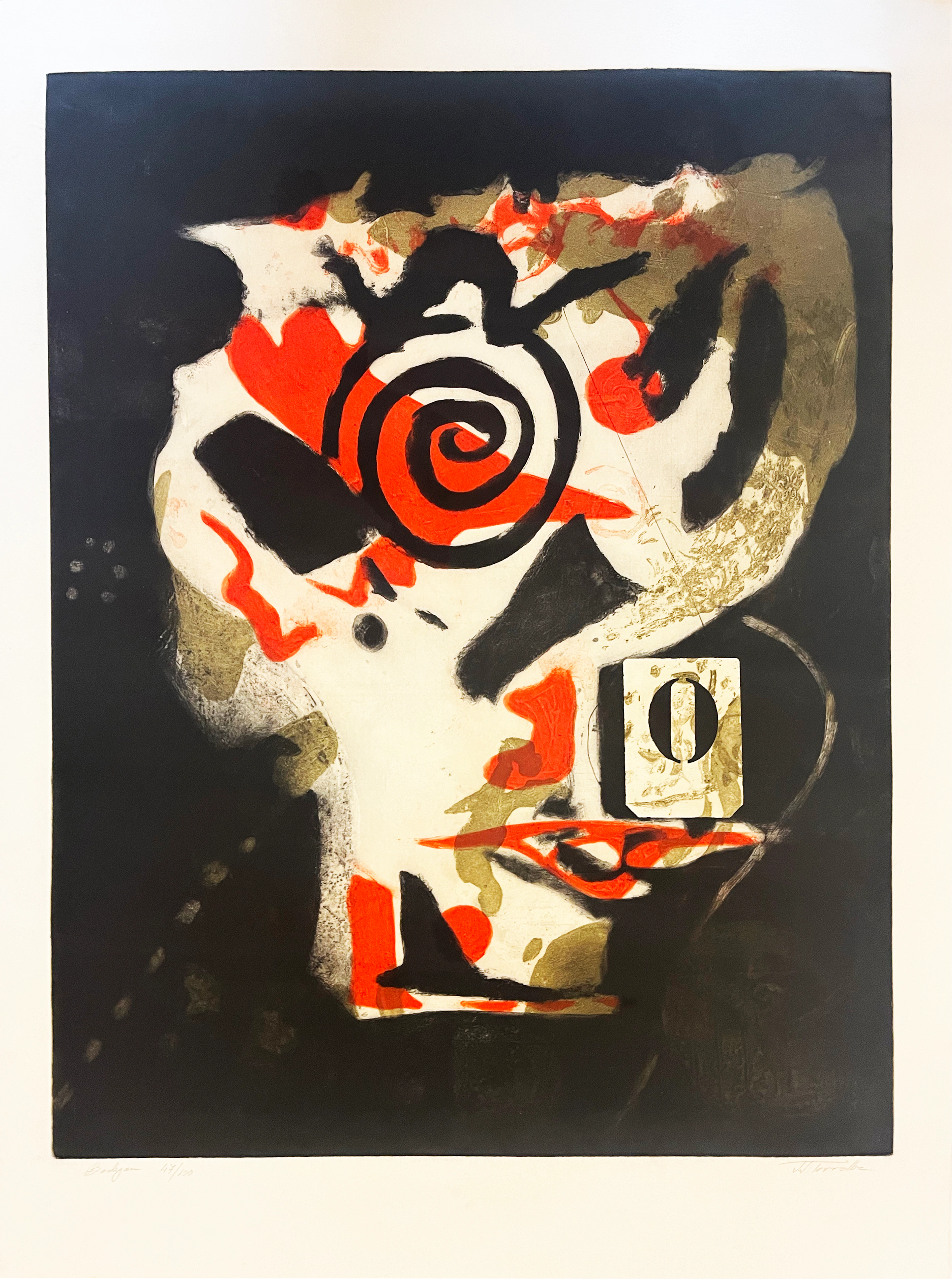 Juan José Torralba - Bodegan, 1970 - Gravure au carborundum