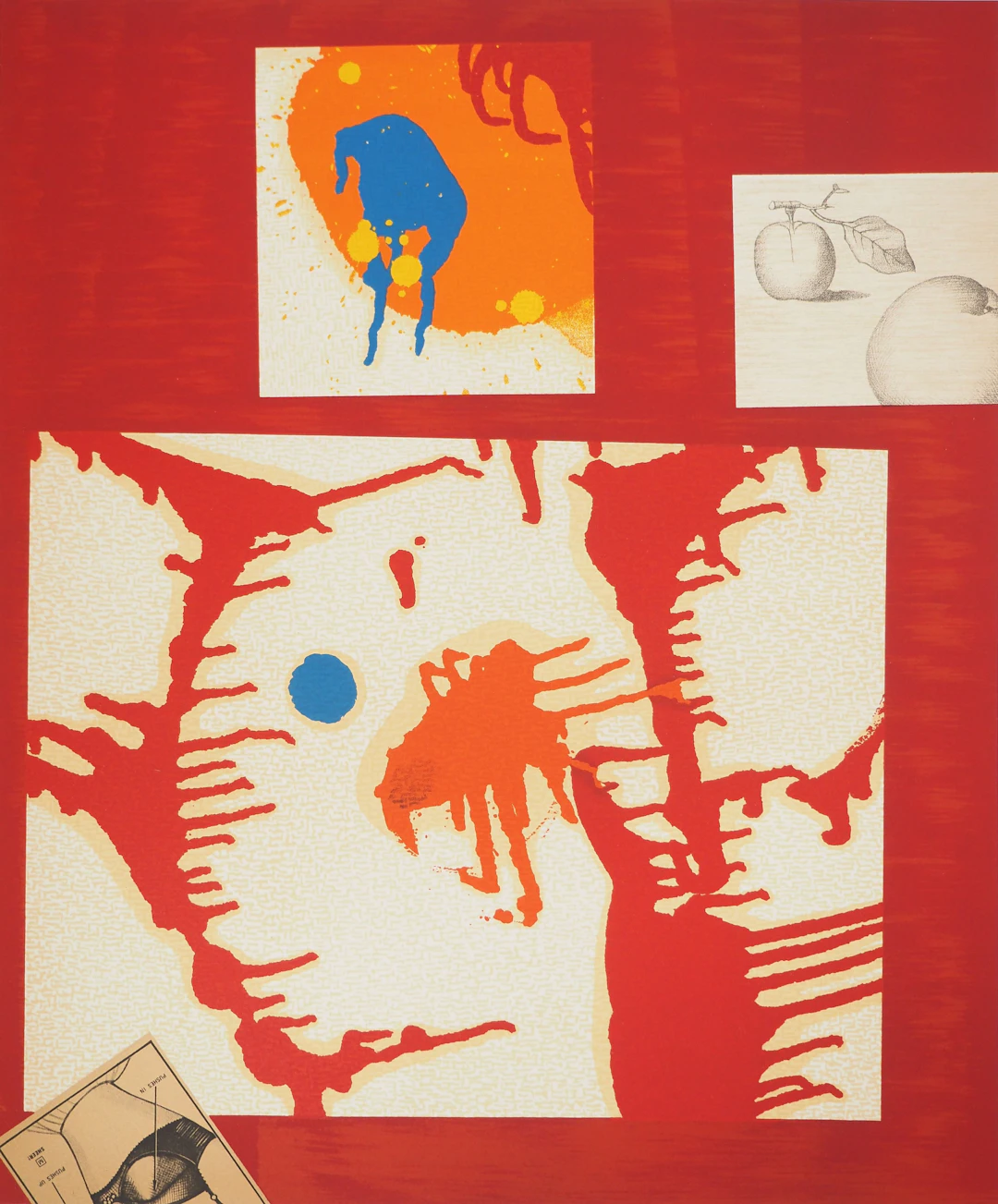Max ERNST : Pommes surréalistes, Lithographie originale