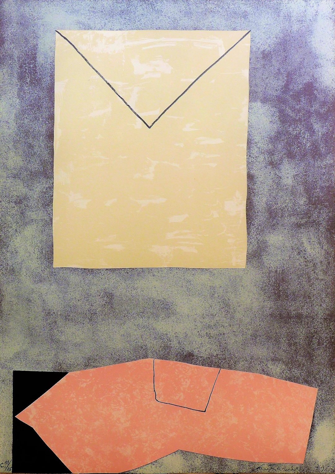 Giuseppe Santomaso - Sans titre, 1979 - Lithographie signée au crayon