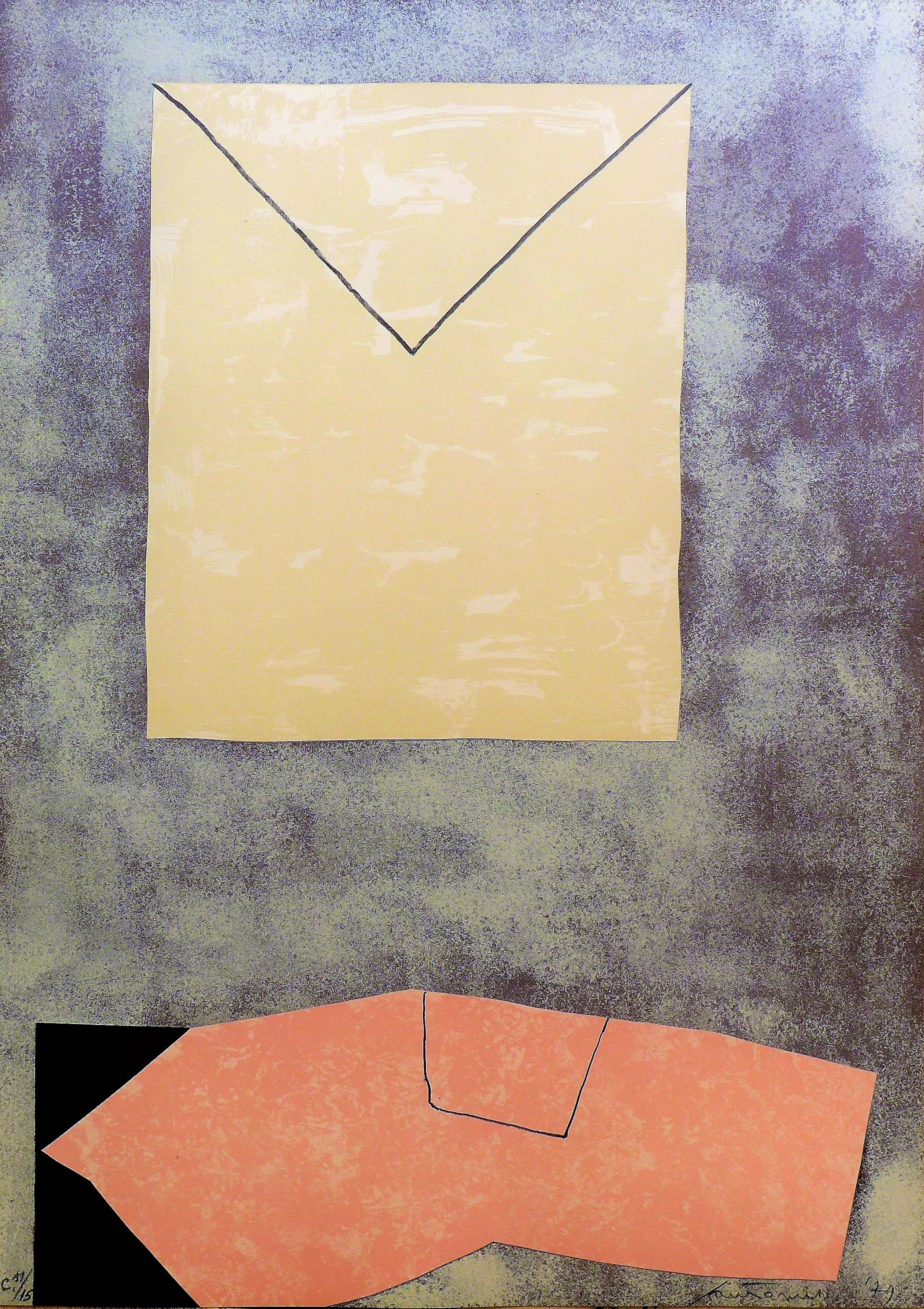 Giuseppe Santomaso - Sans titre, 1979 - Lithographie signée au crayon