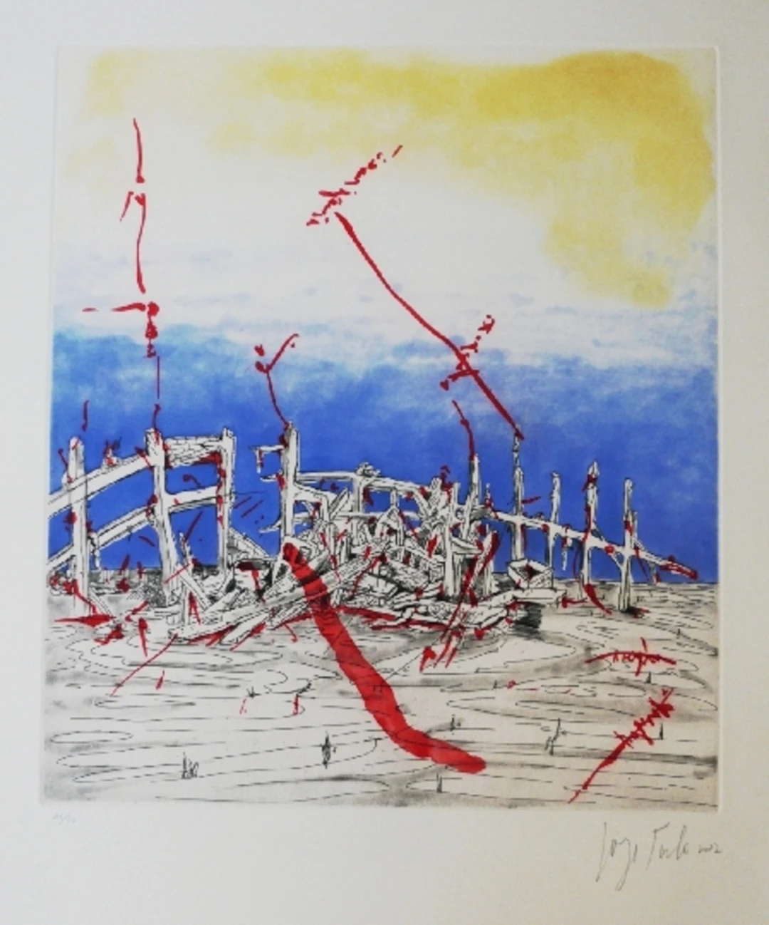 Jorge Tacla - La Mémoire, 2002 - eau-forte et aquinte