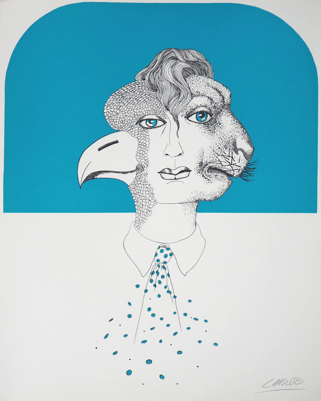 Félix LABISSE : Le Chérubin, Lithographie originale, signée