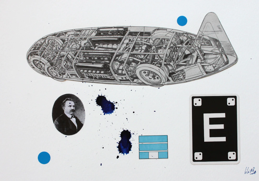 Christophe Stouvenel - No SeNsE (Bleu), 2018, Collage