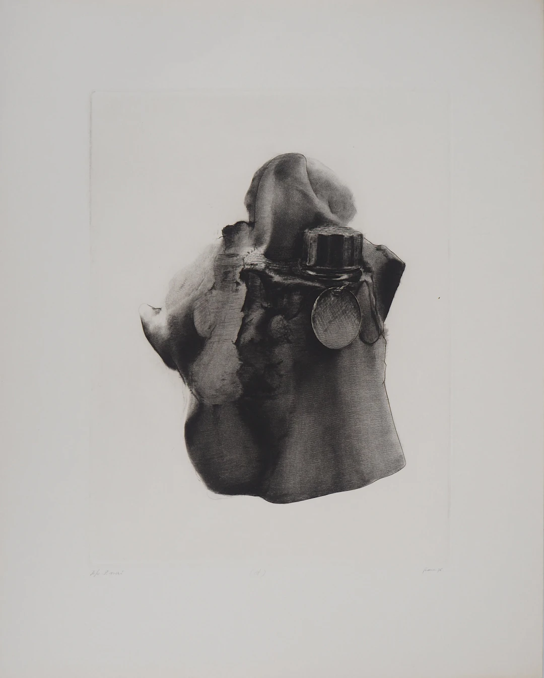 Christian FOSSIER - Cœur mécanique, 1976 - Gravure originale signée