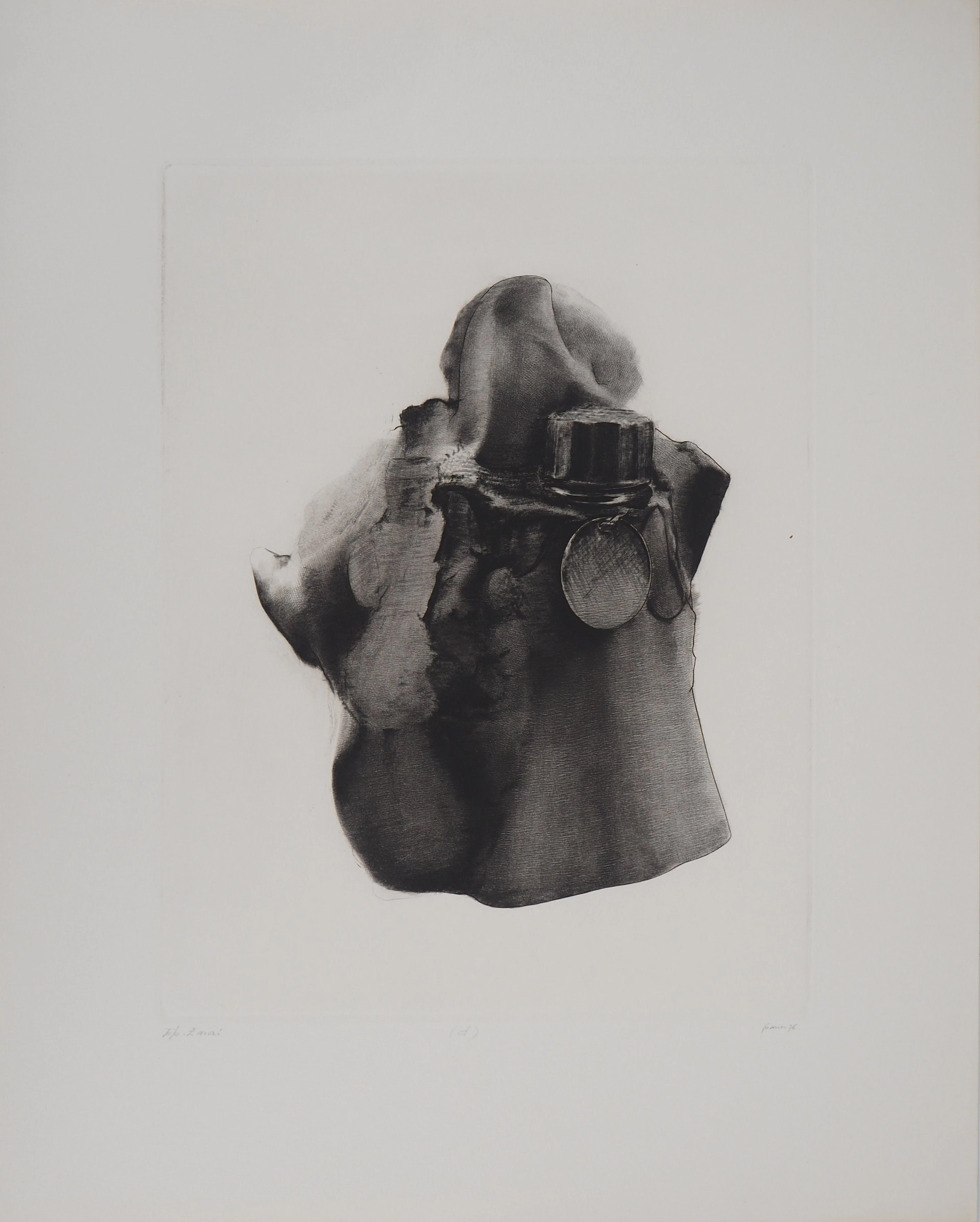 Christian FOSSIER - Cœur mécanique, 1976 - Gravure originale signée