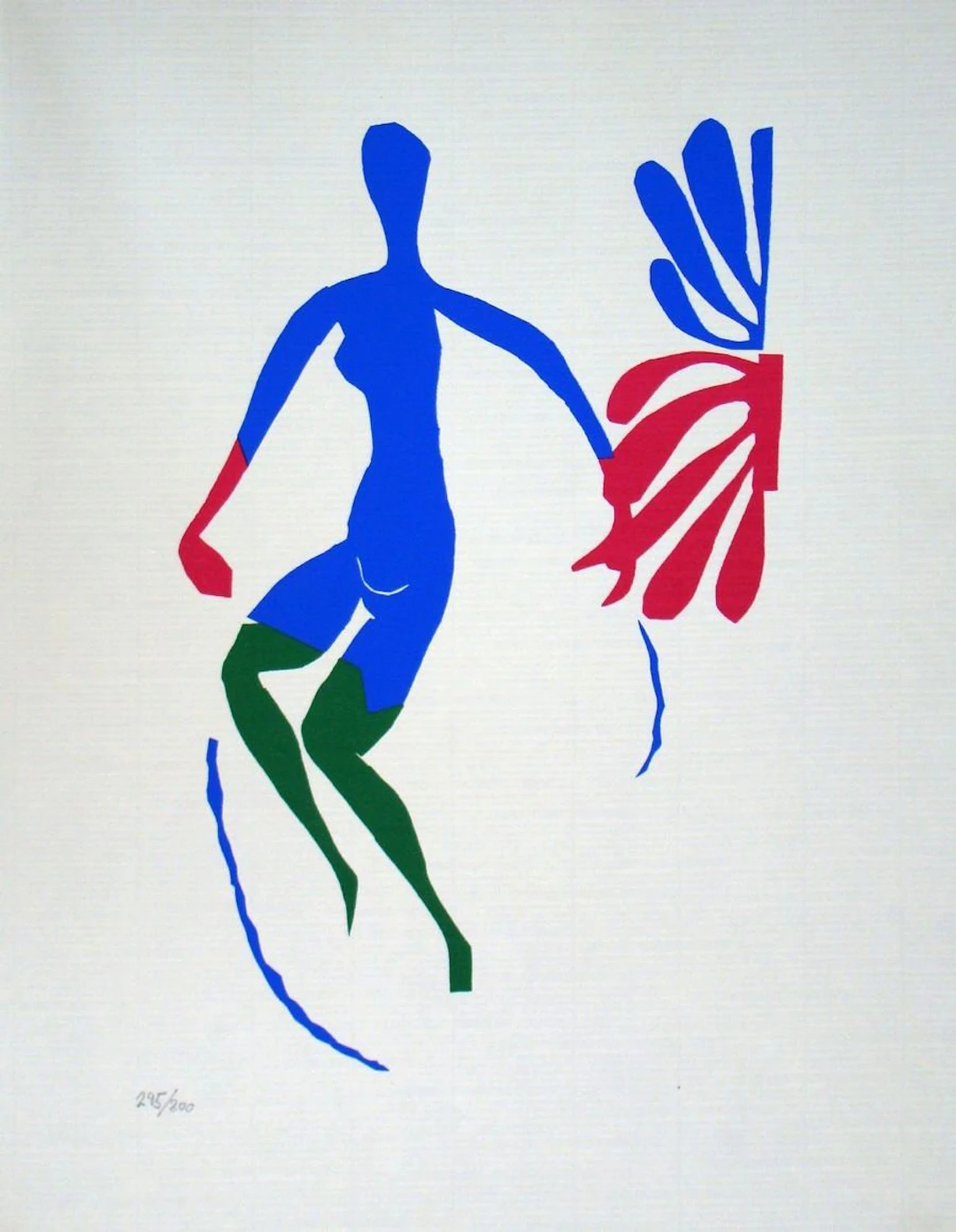 Henri MATISSE (d'après) - Nu bleu, avec des bas verts, 1978, Lithographie