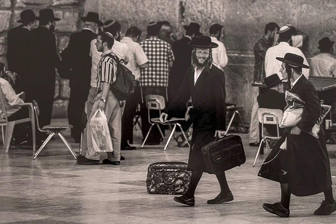 José Nicolas - Religieux juifs orthodoxes 1998 - Tirage argentique