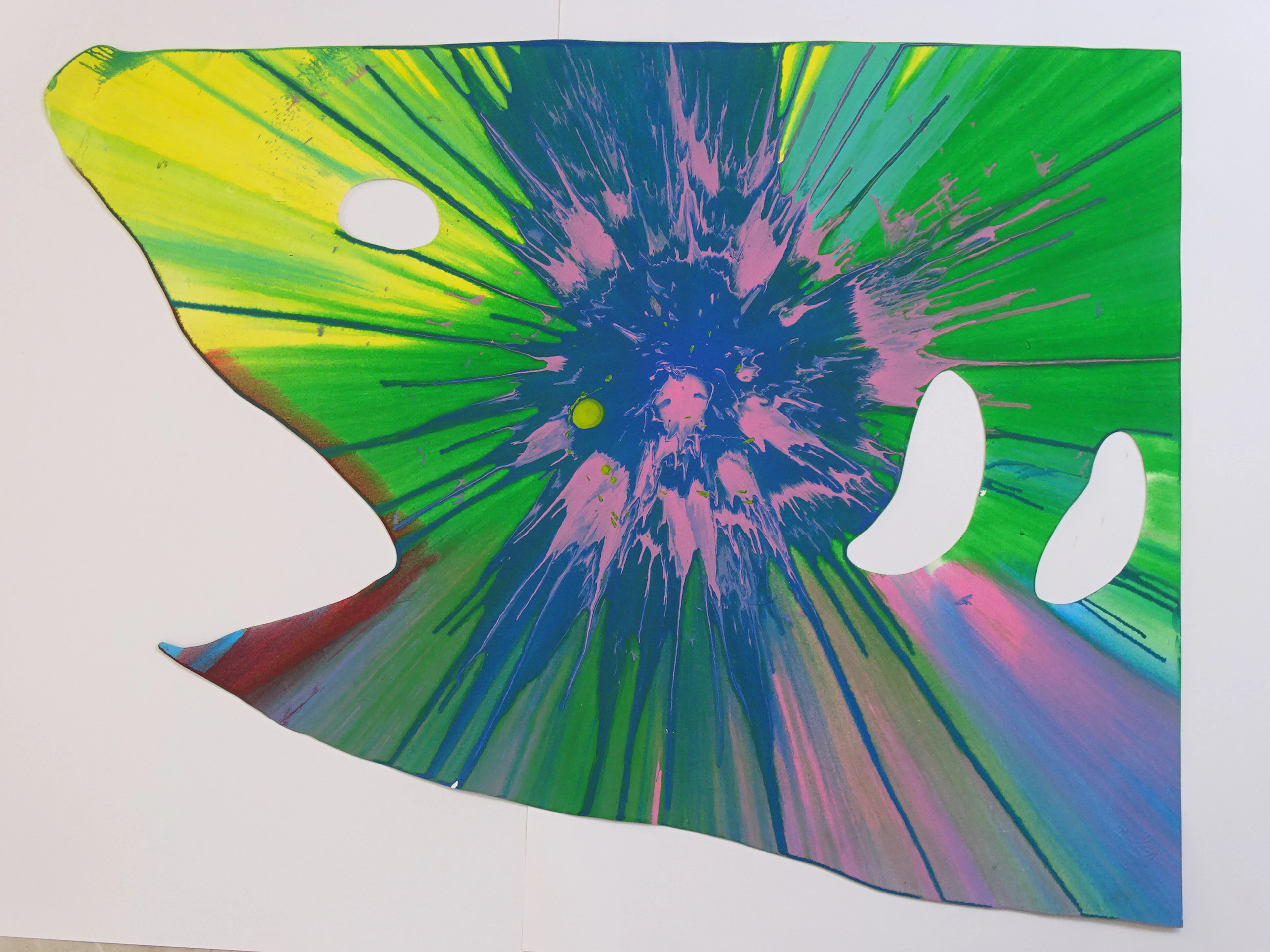 Damien Hirst - Shark Spin, peinture - 2009, pièce unique