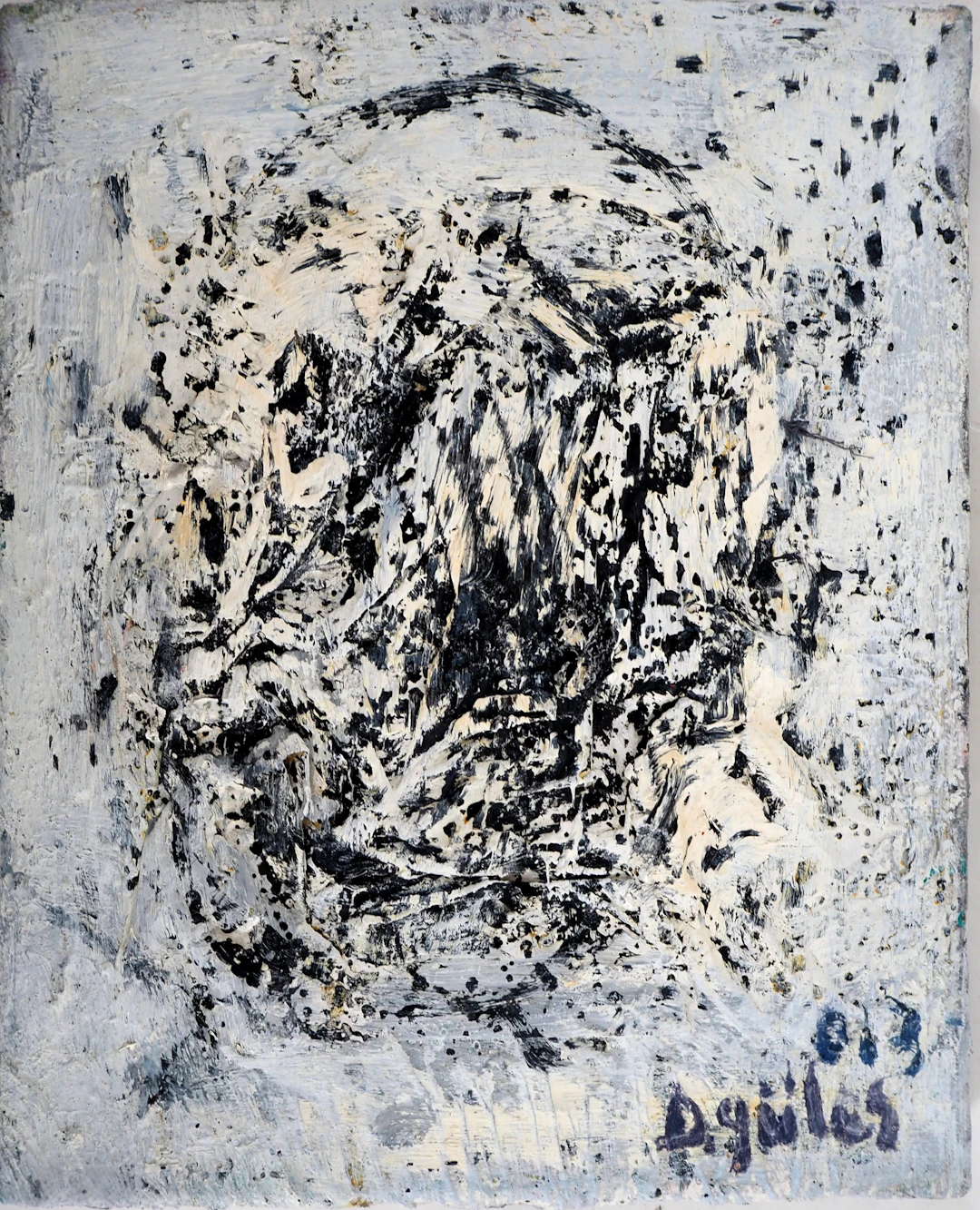 Dyap GULER - L’effroi - Technique mixte sur toile