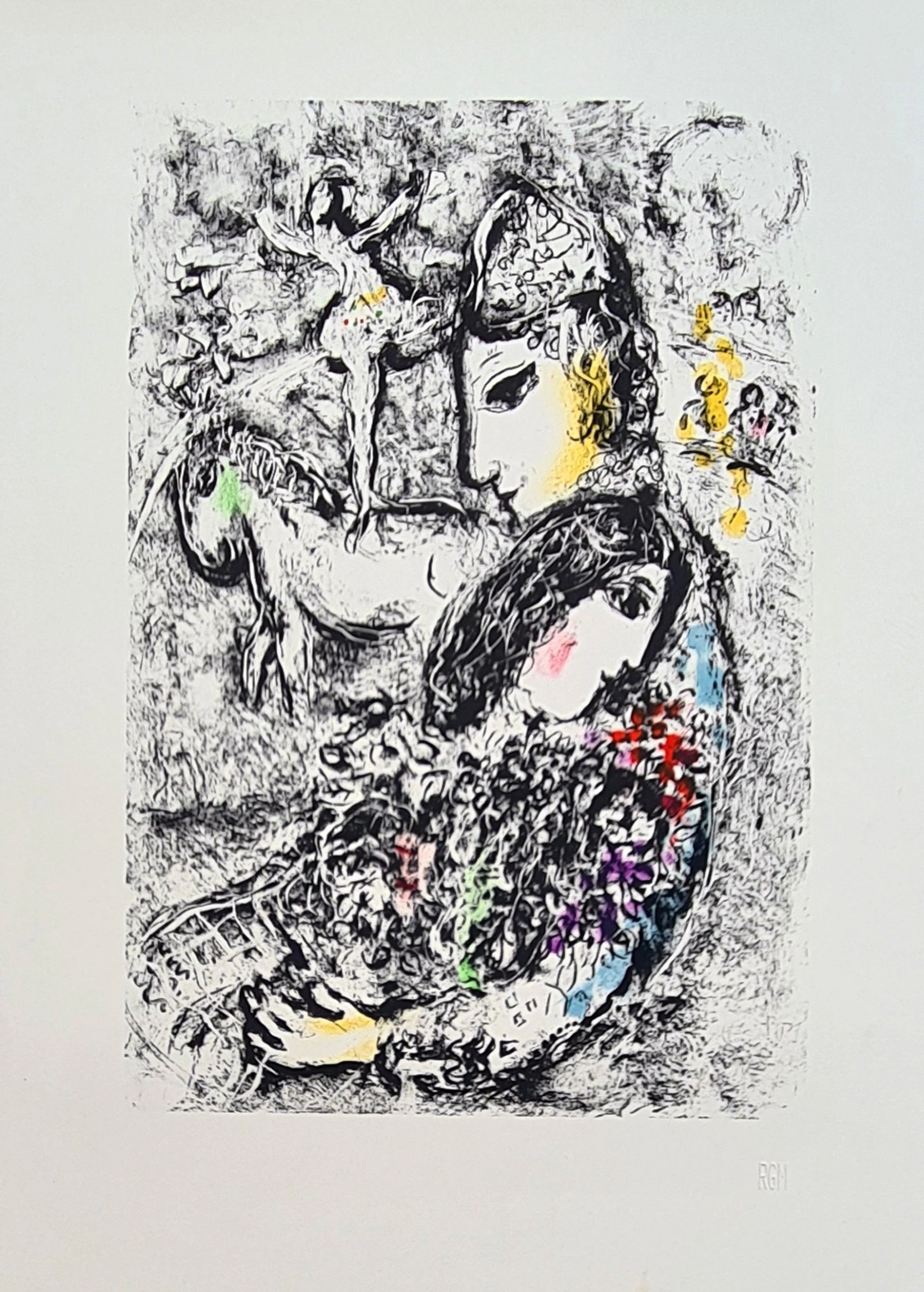 Marc Chagall - Les Enchanteurs, 1969 - Lithographie originale - Mourlot 569