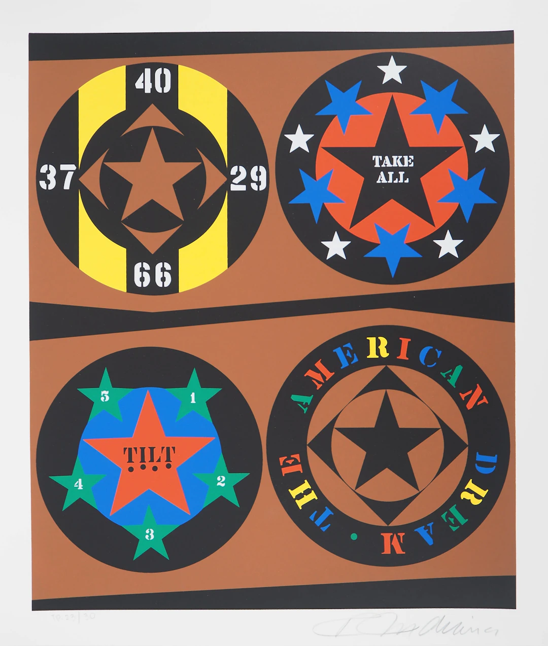 Robert INDIANA : The American Dream, Sérigraphie originale signée