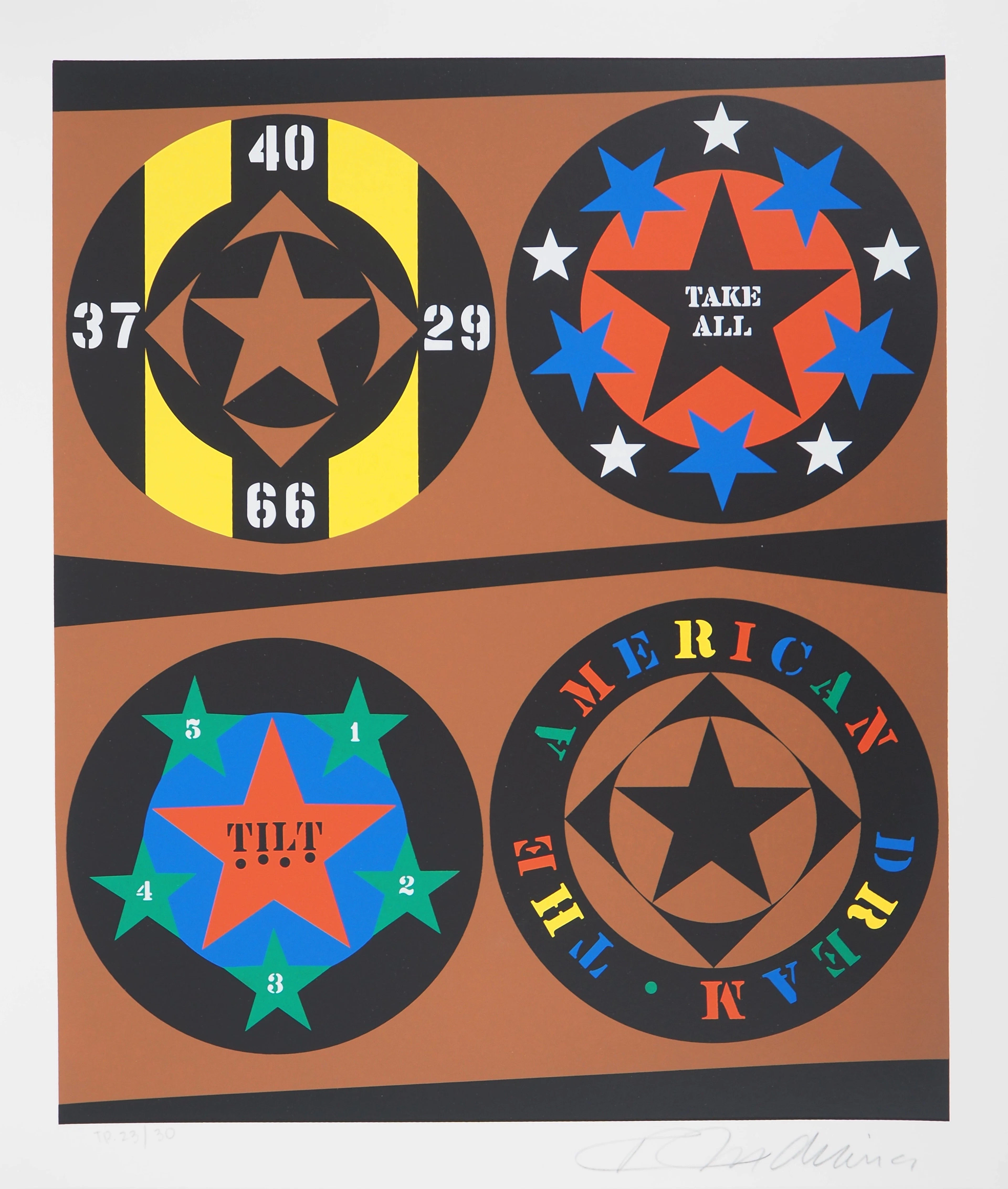 Robert INDIANA : The American Dream, Sérigraphie originale signée